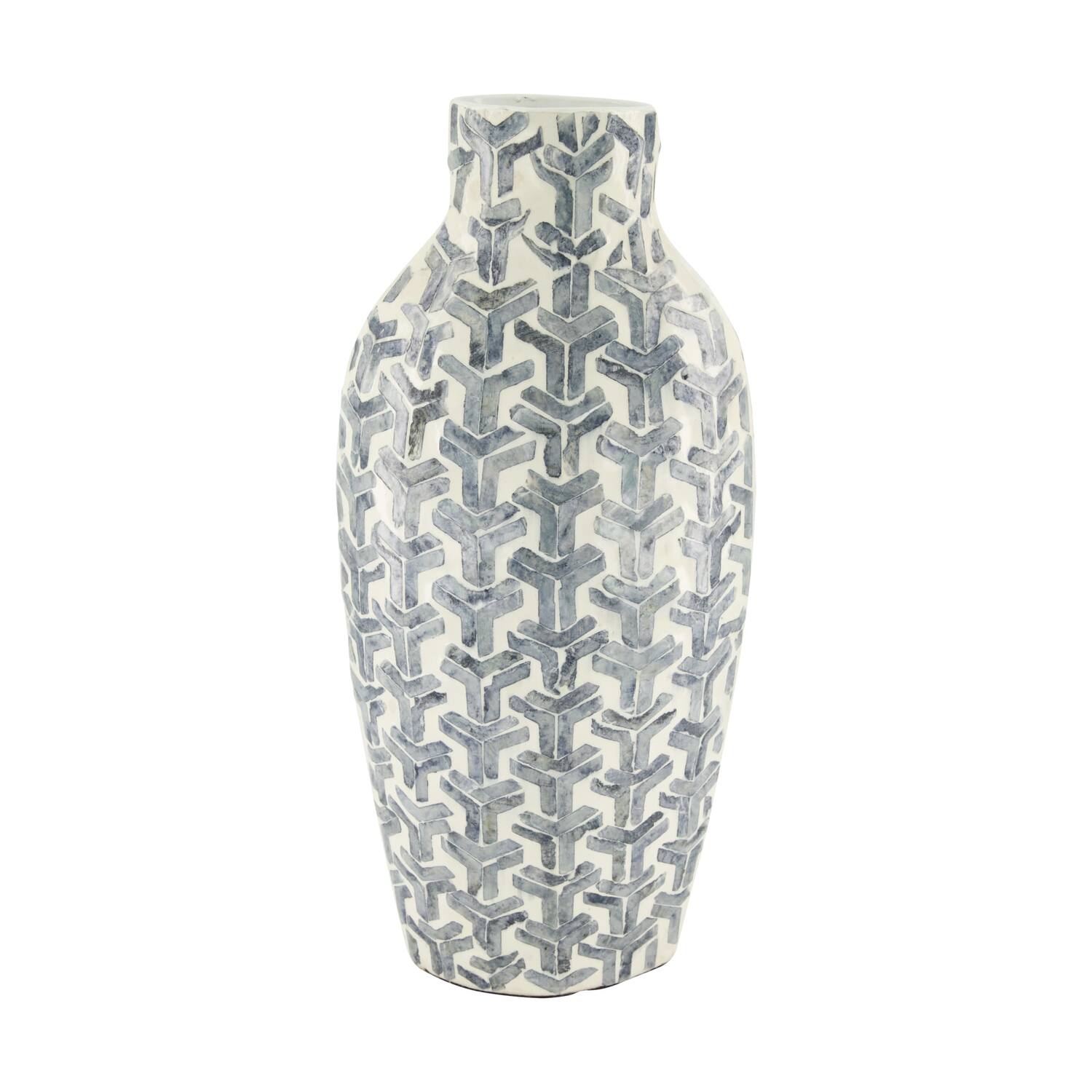 Bottle capiz 18x12x40cm - Grey