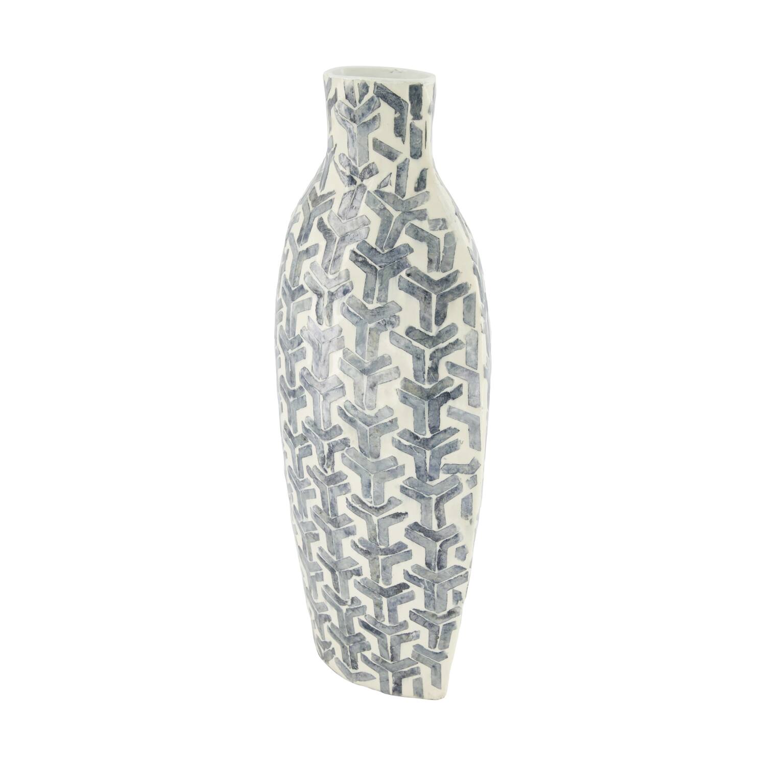 Bottle capiz 18x12x40cm - Grey