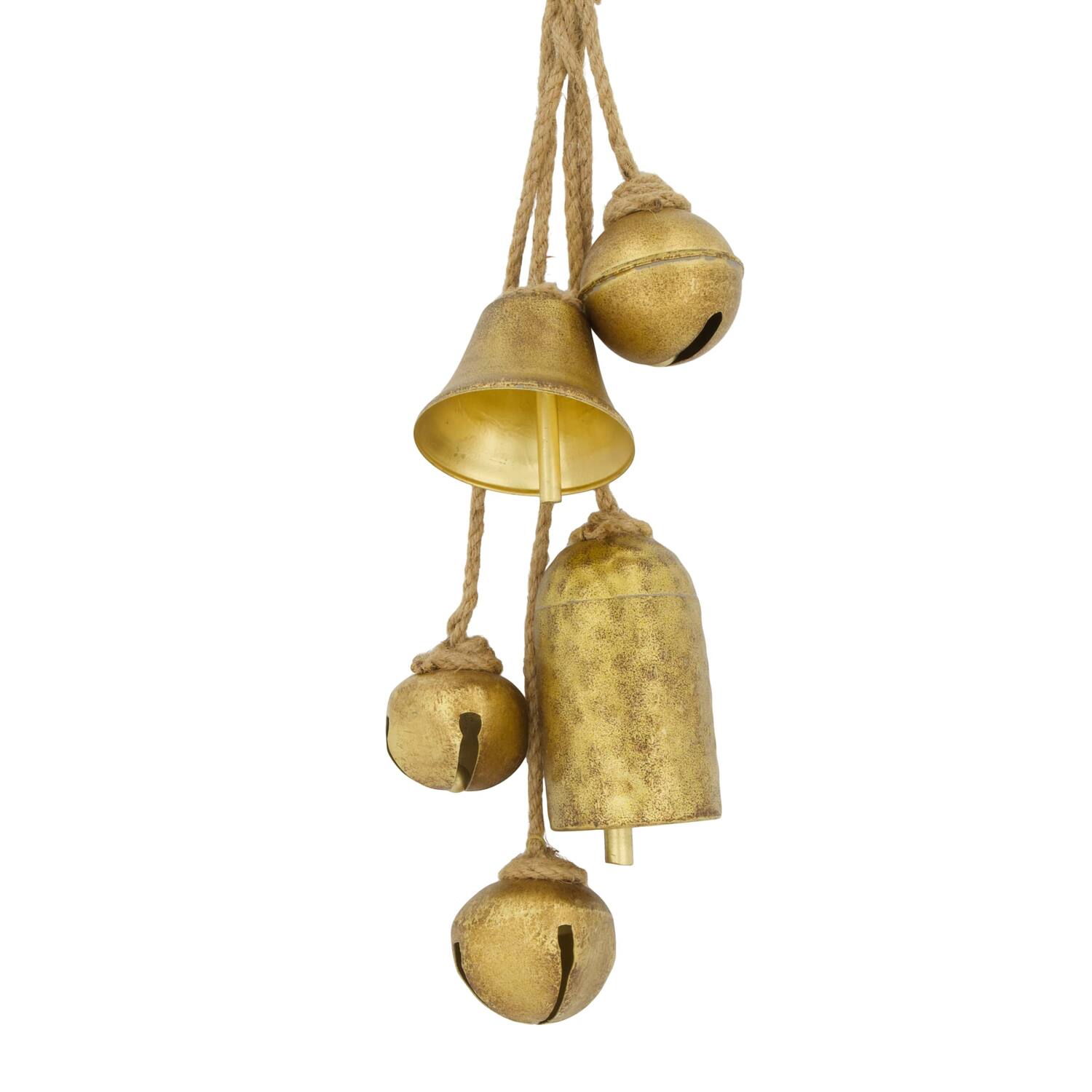 Bundle bell metal with hanger 17x14x53cm