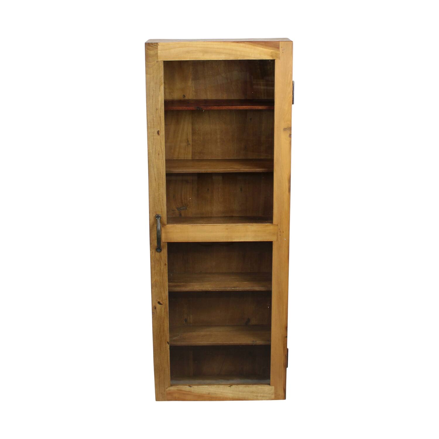 Cabinet rectangular historic wood vintage 40x15x110cm - Brown
