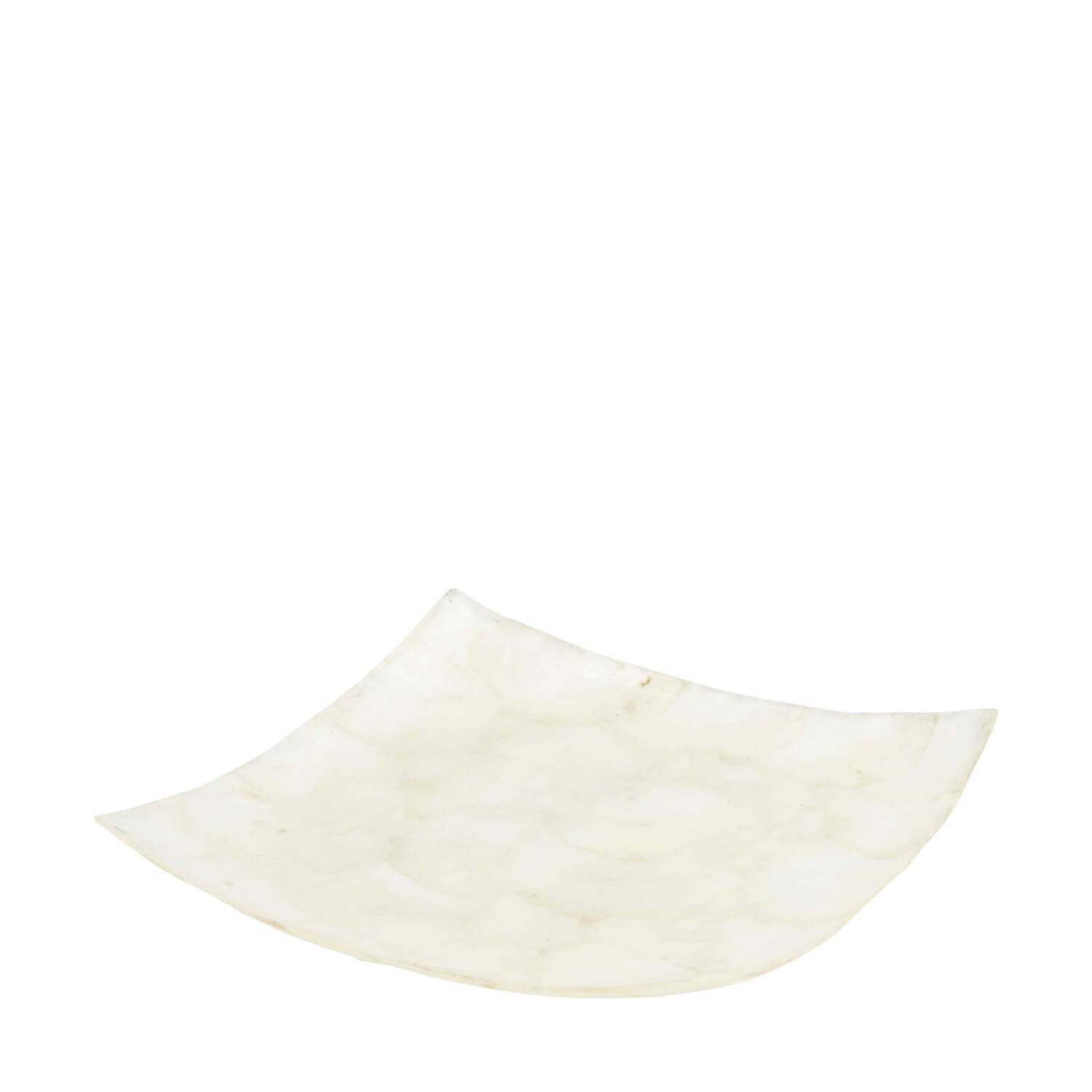 Plate square capiz 17.5x17.5x2cm - Natural
