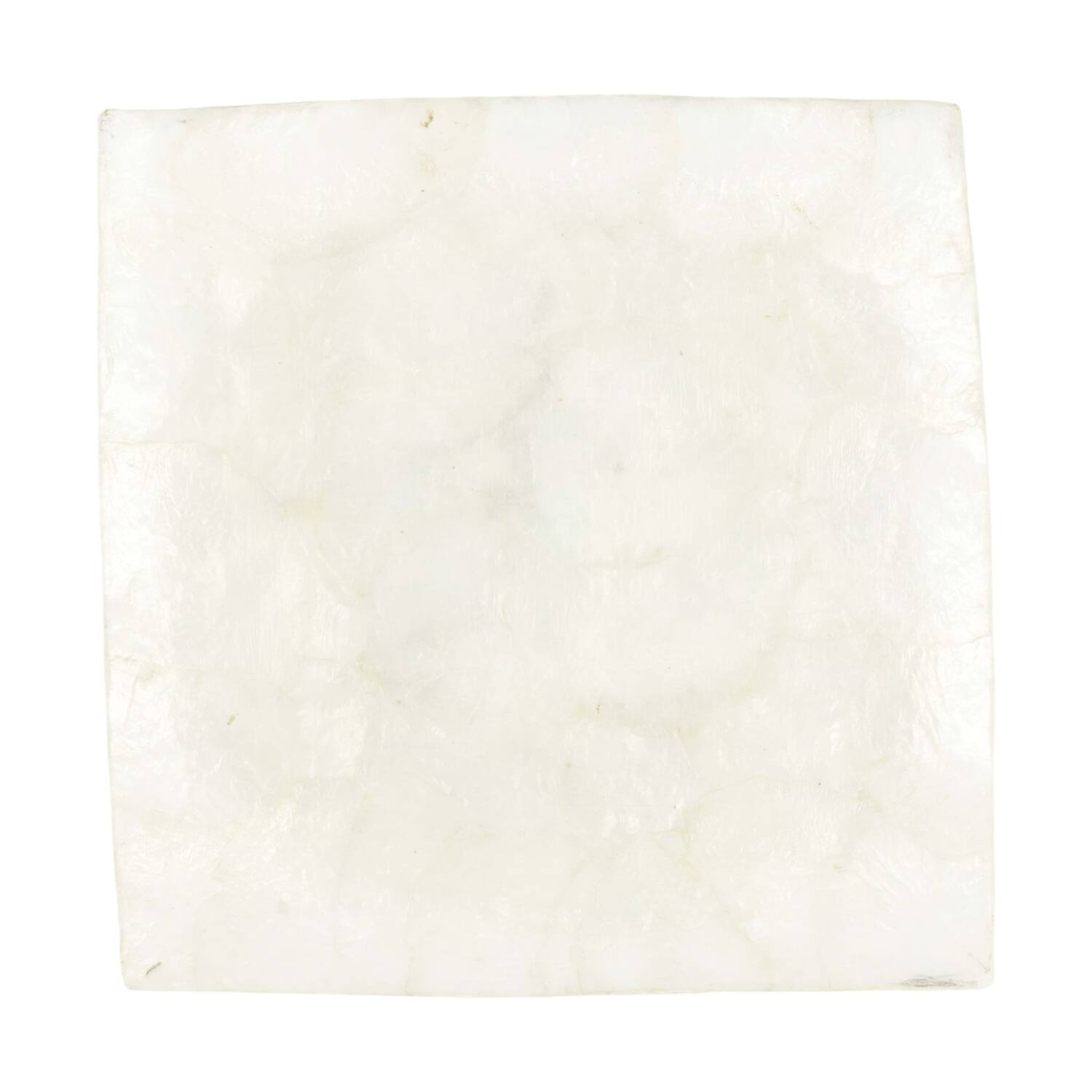 Plate square capiz 17.5x17.5x2cm - Natural