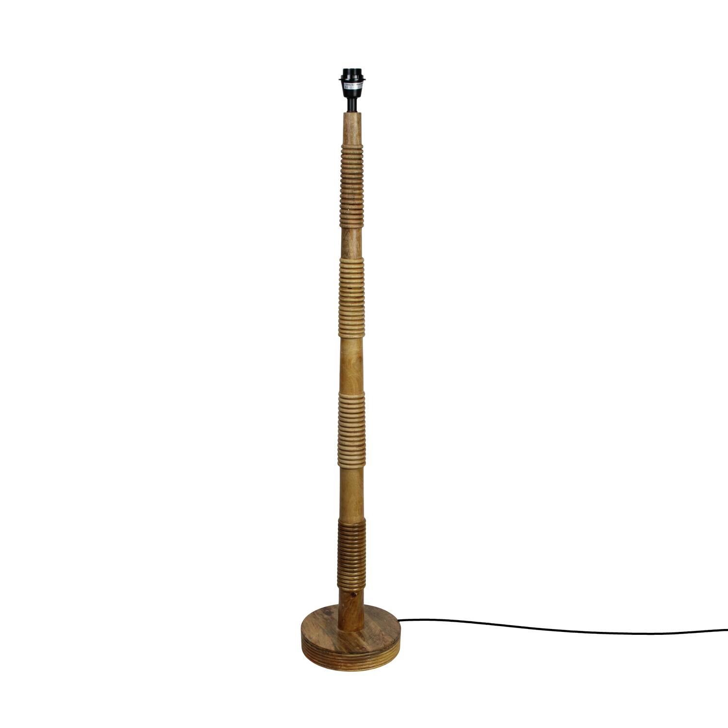 Floor lamp mango wood 23x23x128cm