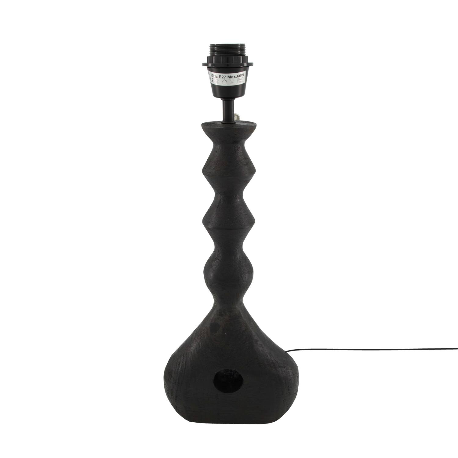 Table lamp mango wood 18x7x47cm
