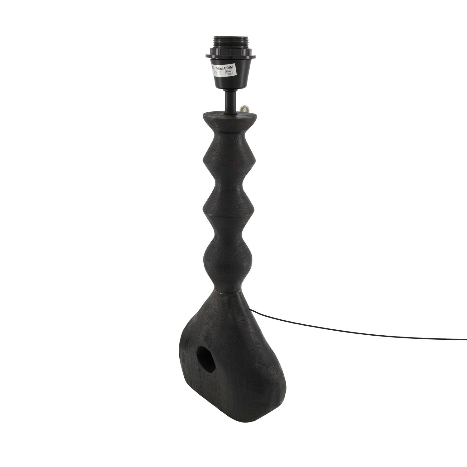 Table lamp mango wood 18x7x47cm