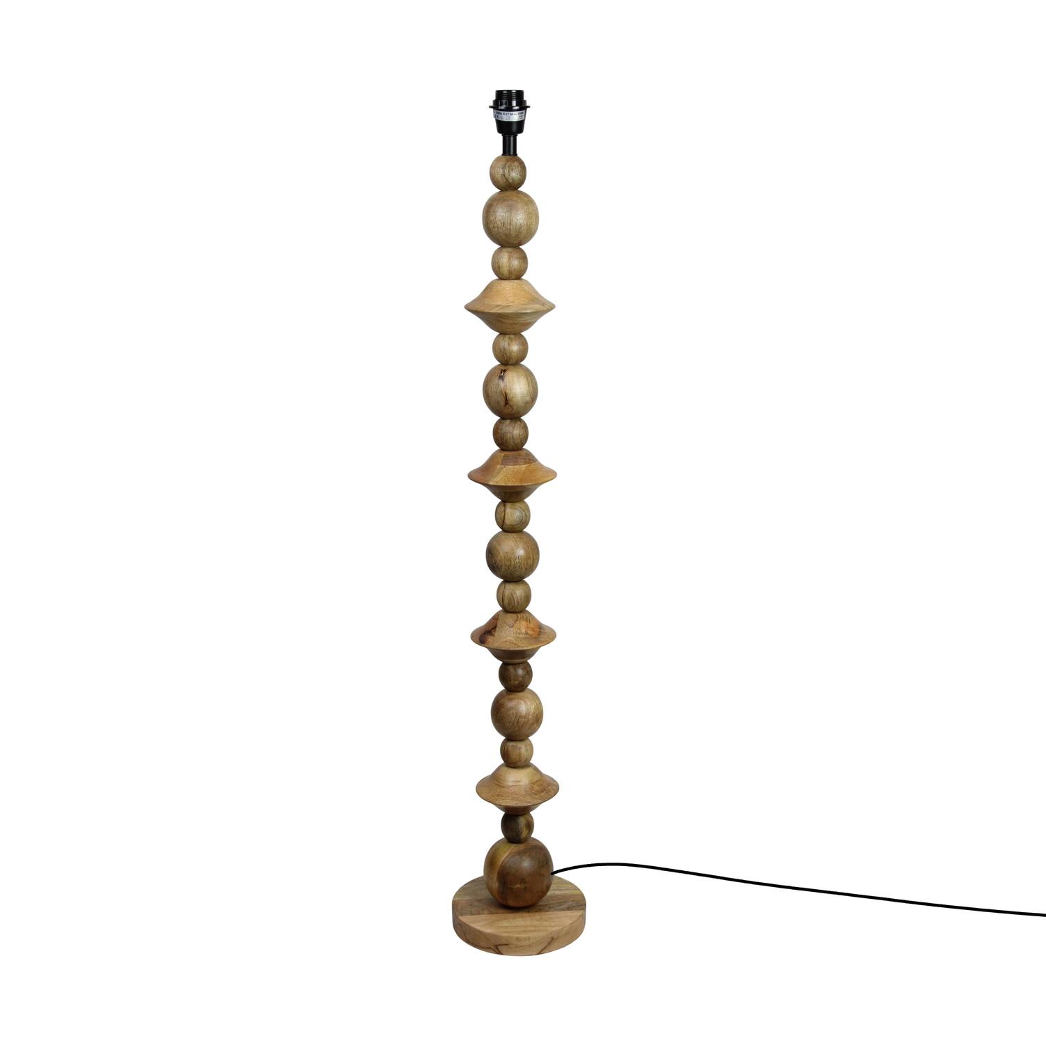 Floor lamp mango wood 18x18x122cm