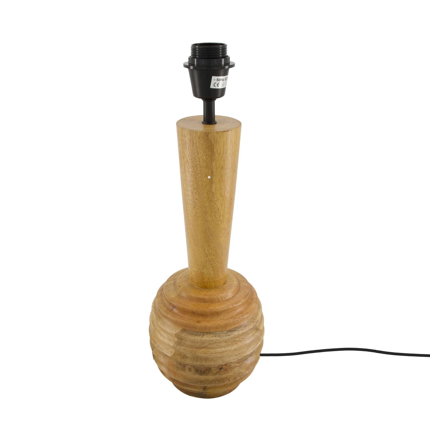 Table lamp mango wood 15x15x45cm