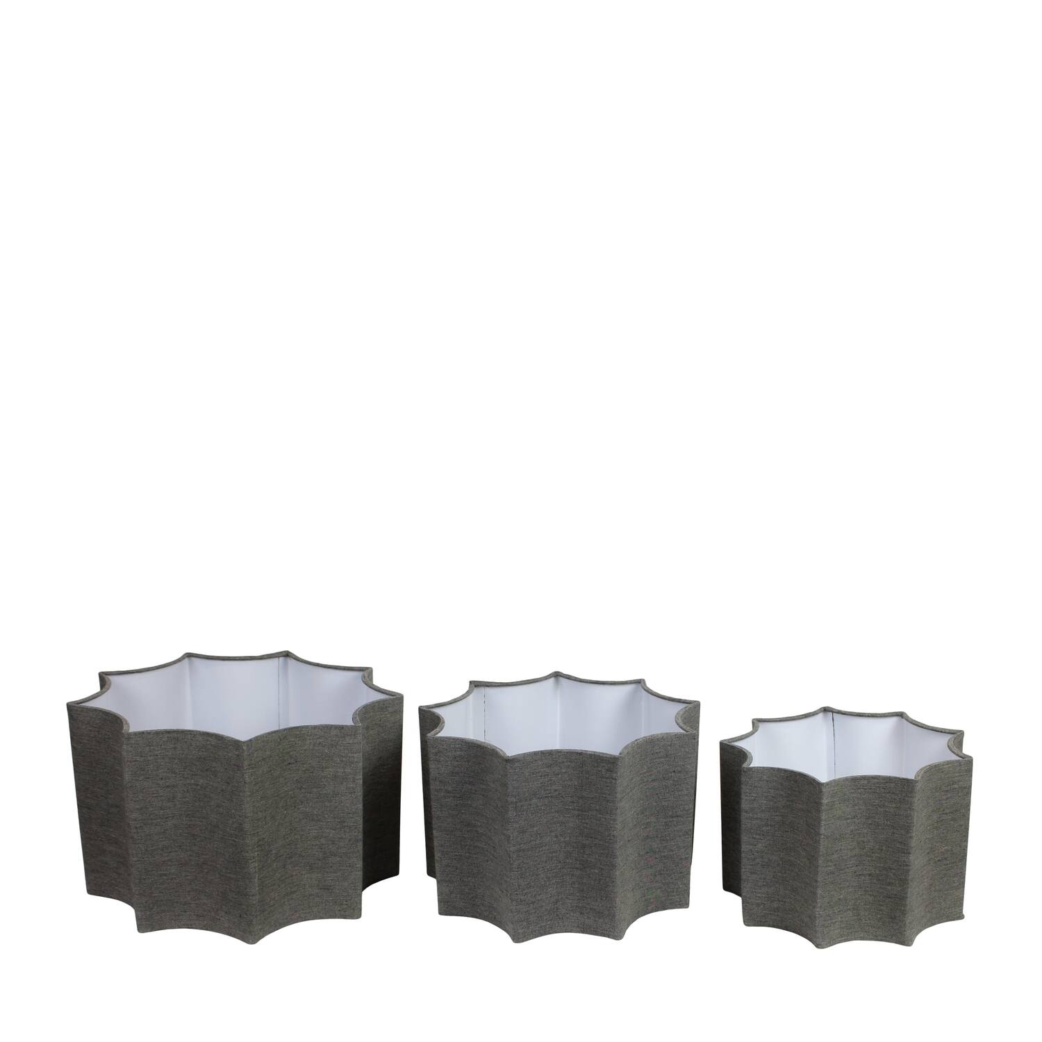 Lamp shade fabric 40x40x25cm S/3