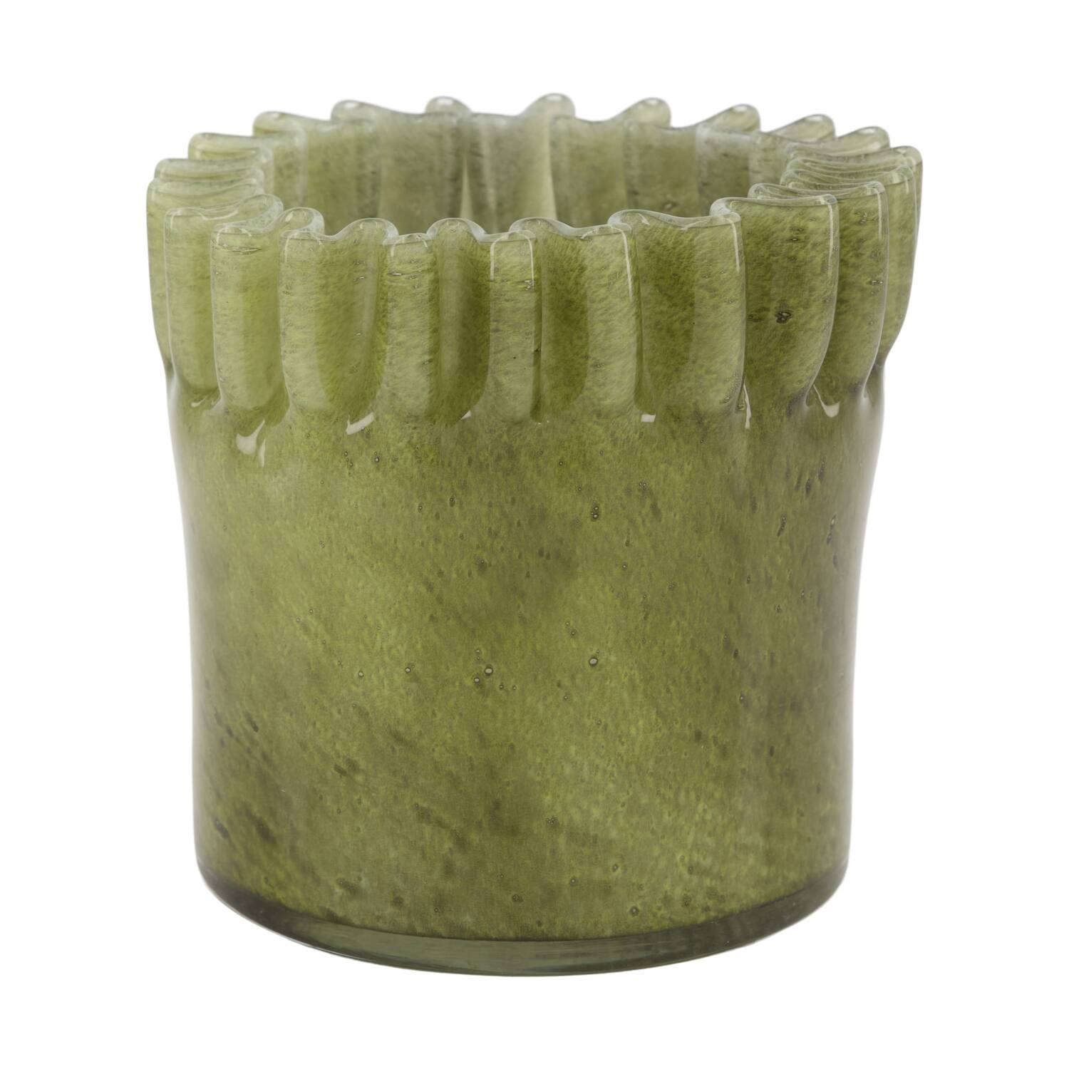 Tealight holder glass 11.5x11.5x11.5cm
