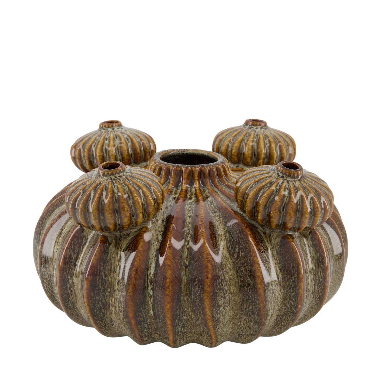 Vase ceramic 25x25x13cm - Brown