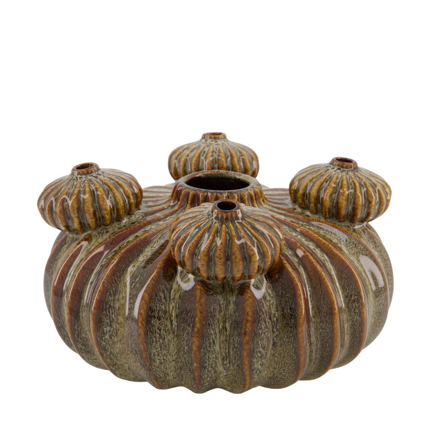 Vase ceramic 25x25x13cm - Brown