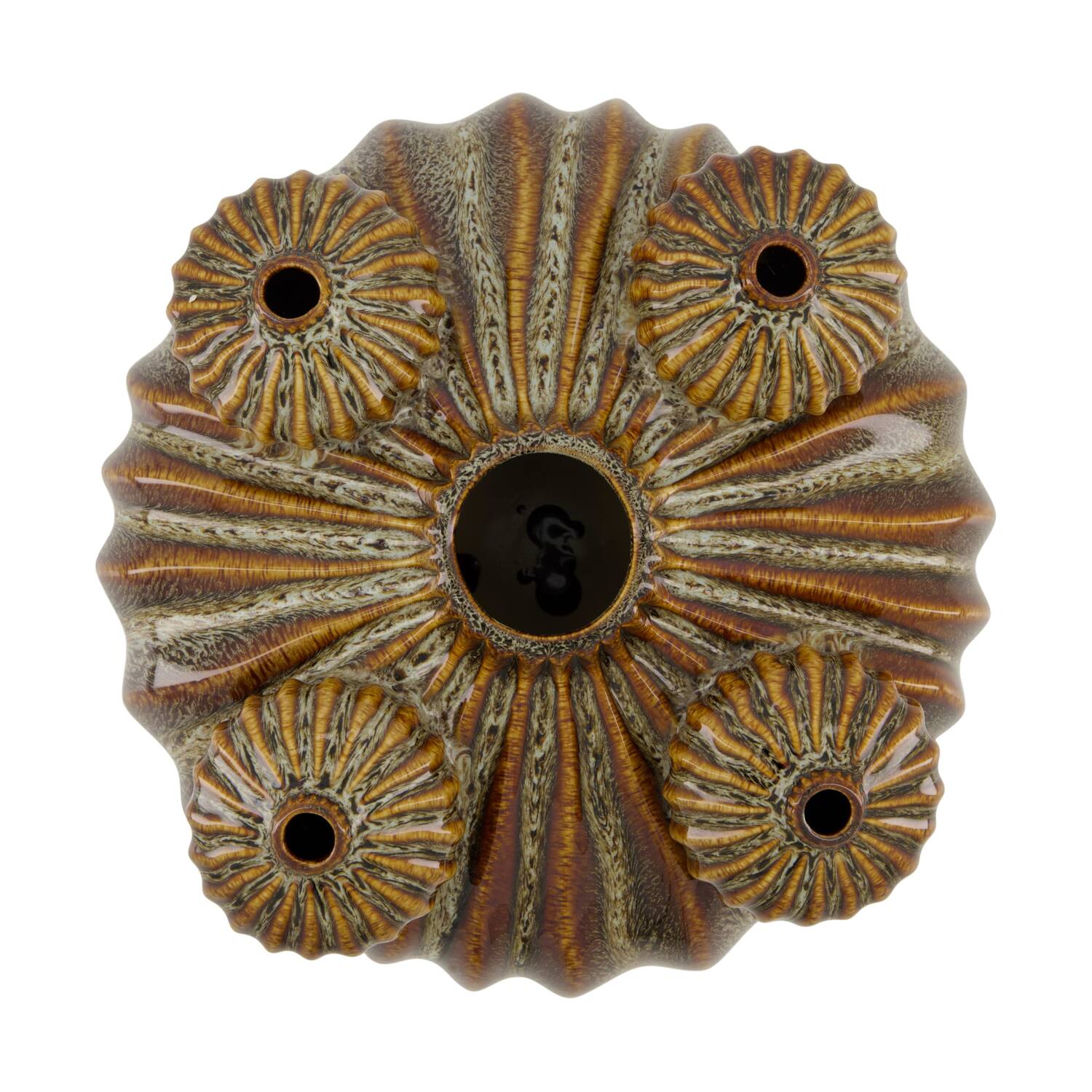 Vase ceramic 25x25x13cm - Brown