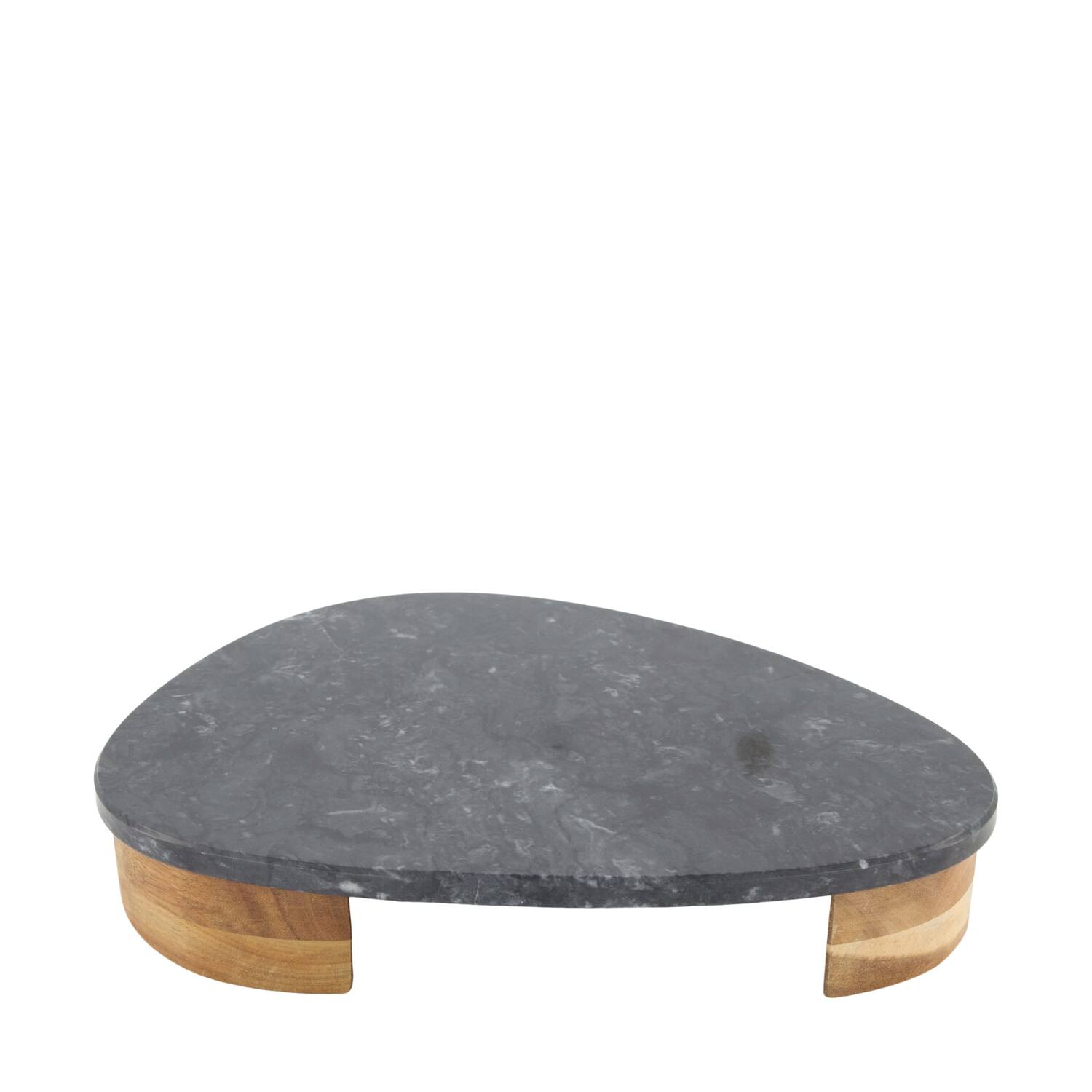 Tray organic marble 30x25x5cm