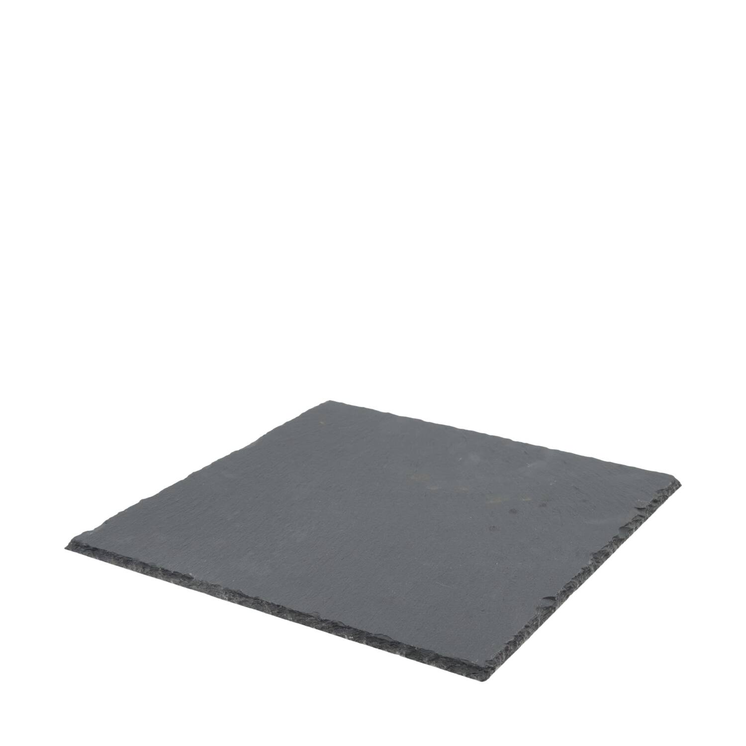 Plate square slate 27x27x0.5cm - Black