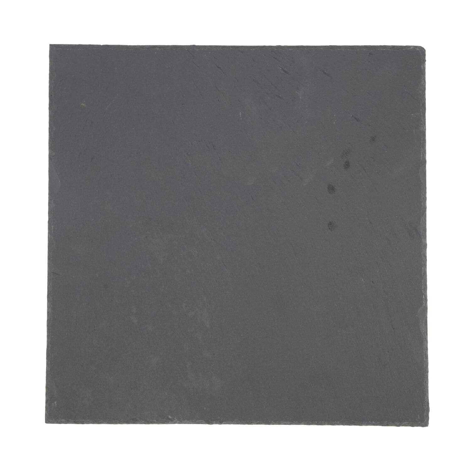 Plate square slate 27x27x0.5cm - Black