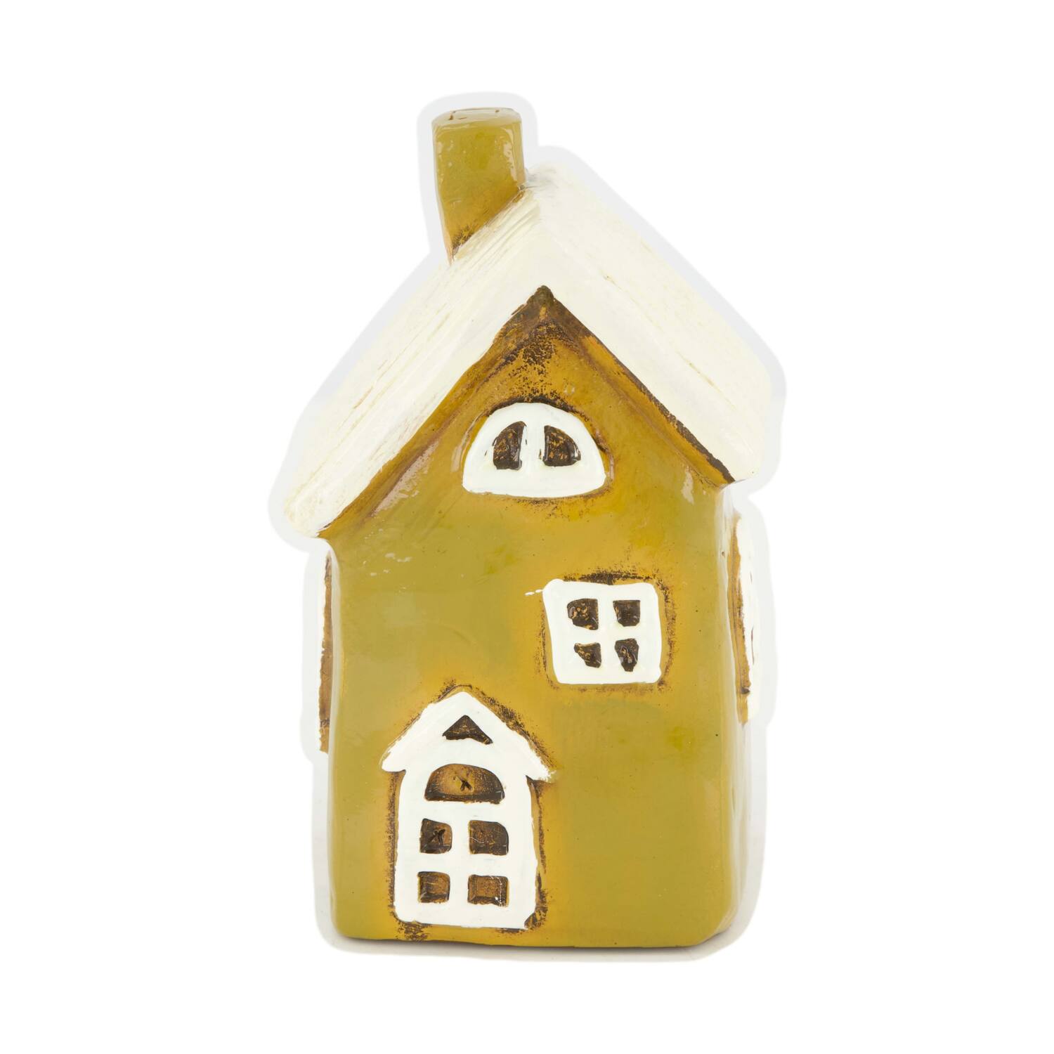 House ceramic 9.5x7.5x15.5cm - Green
