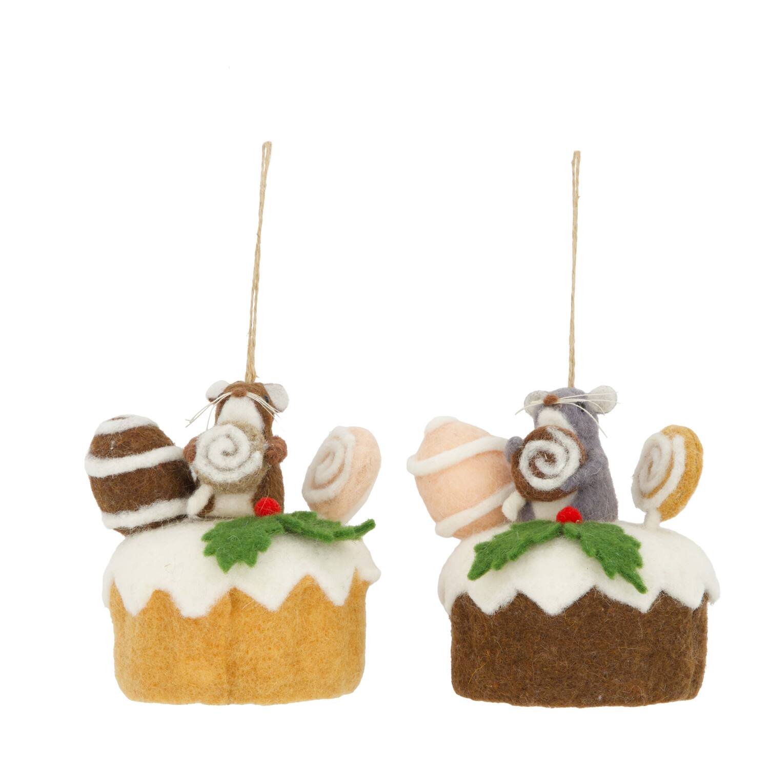 Hanger mouse on cake fabric 11x11x14cm C/2