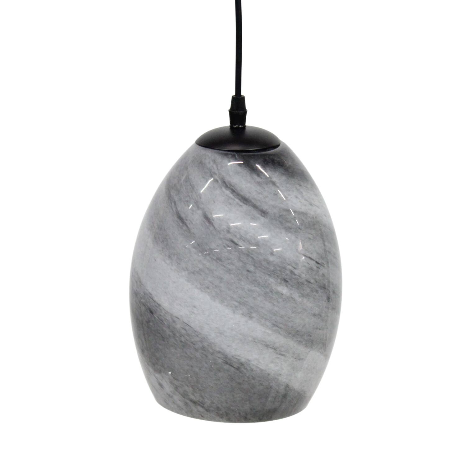 Ceiling light oval glass 17x17x134.5cm