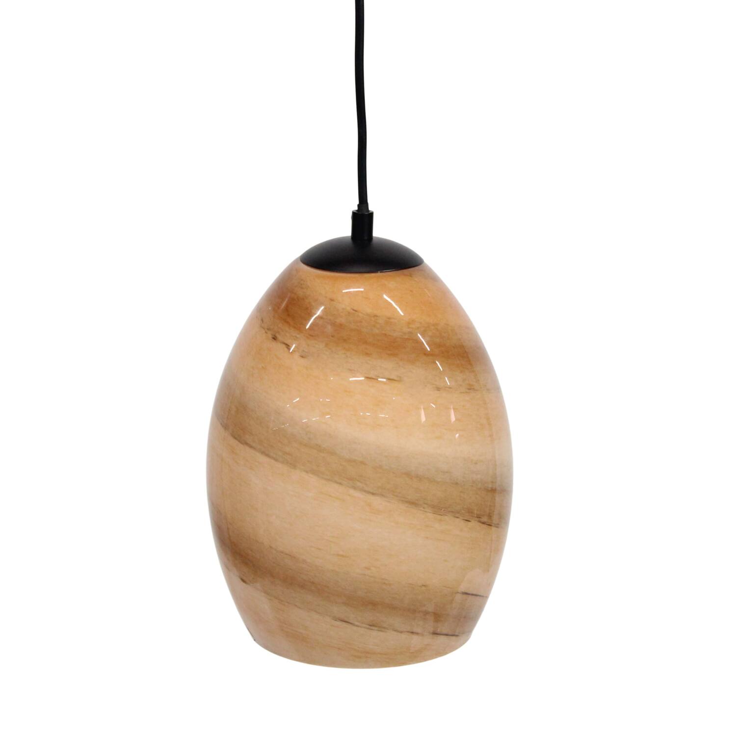 Ceiling light oval glass 17x17x135cm