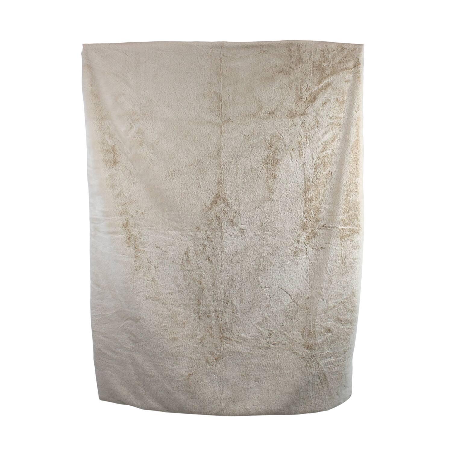 Plaid rectangular faux fur polyester 170x130x2cm