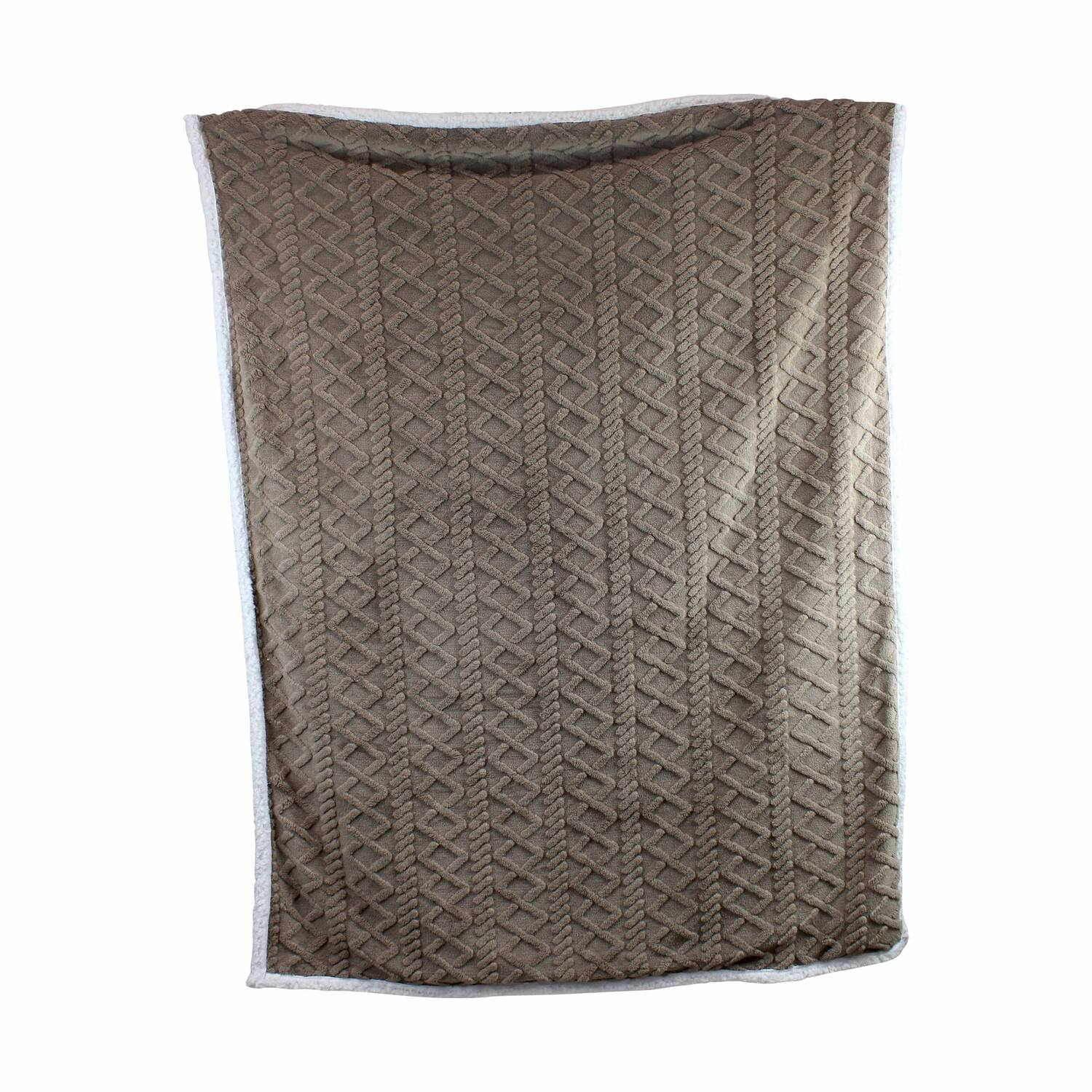 Plaid rectangular faux fur polyester 170x130x2cm