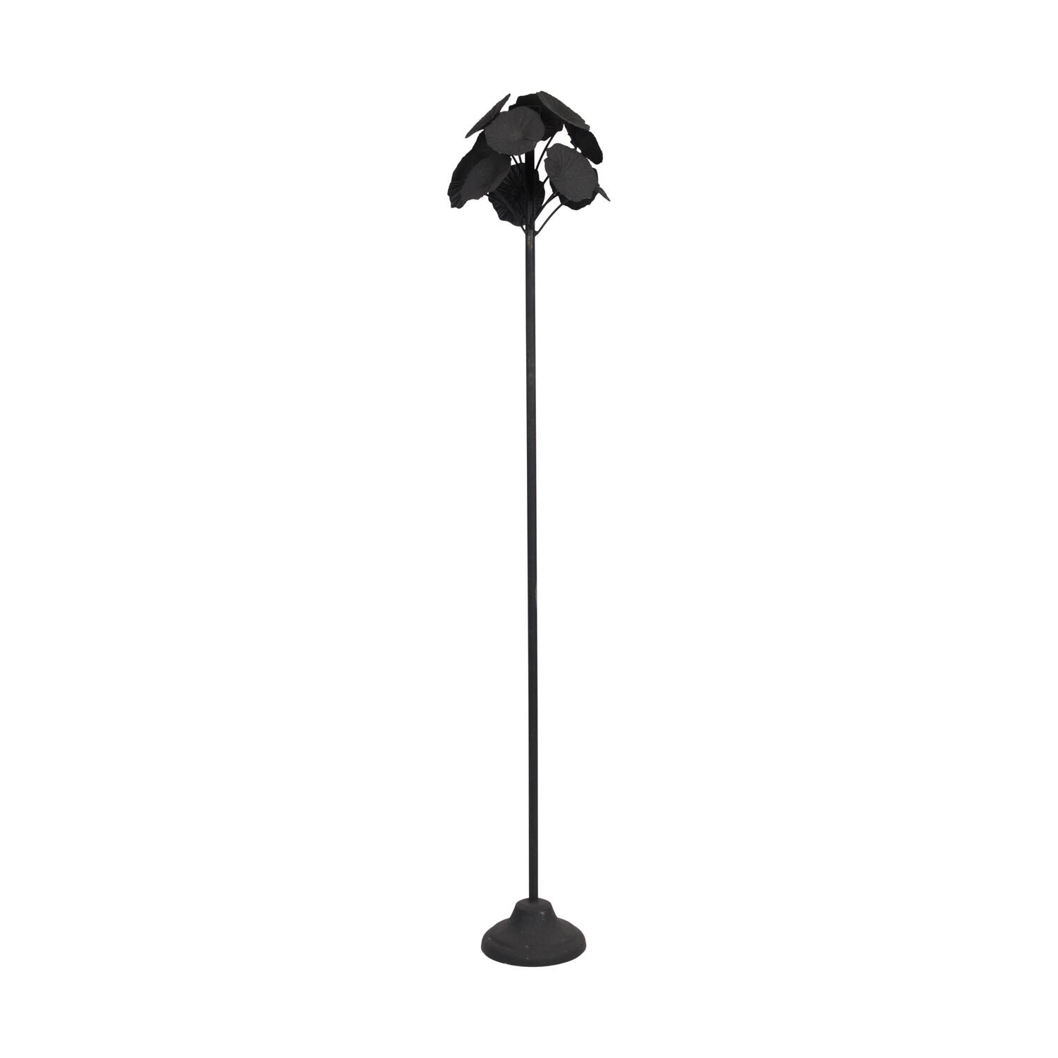 Dinnercandle holder metal 21.5x21.5x118cm - Black