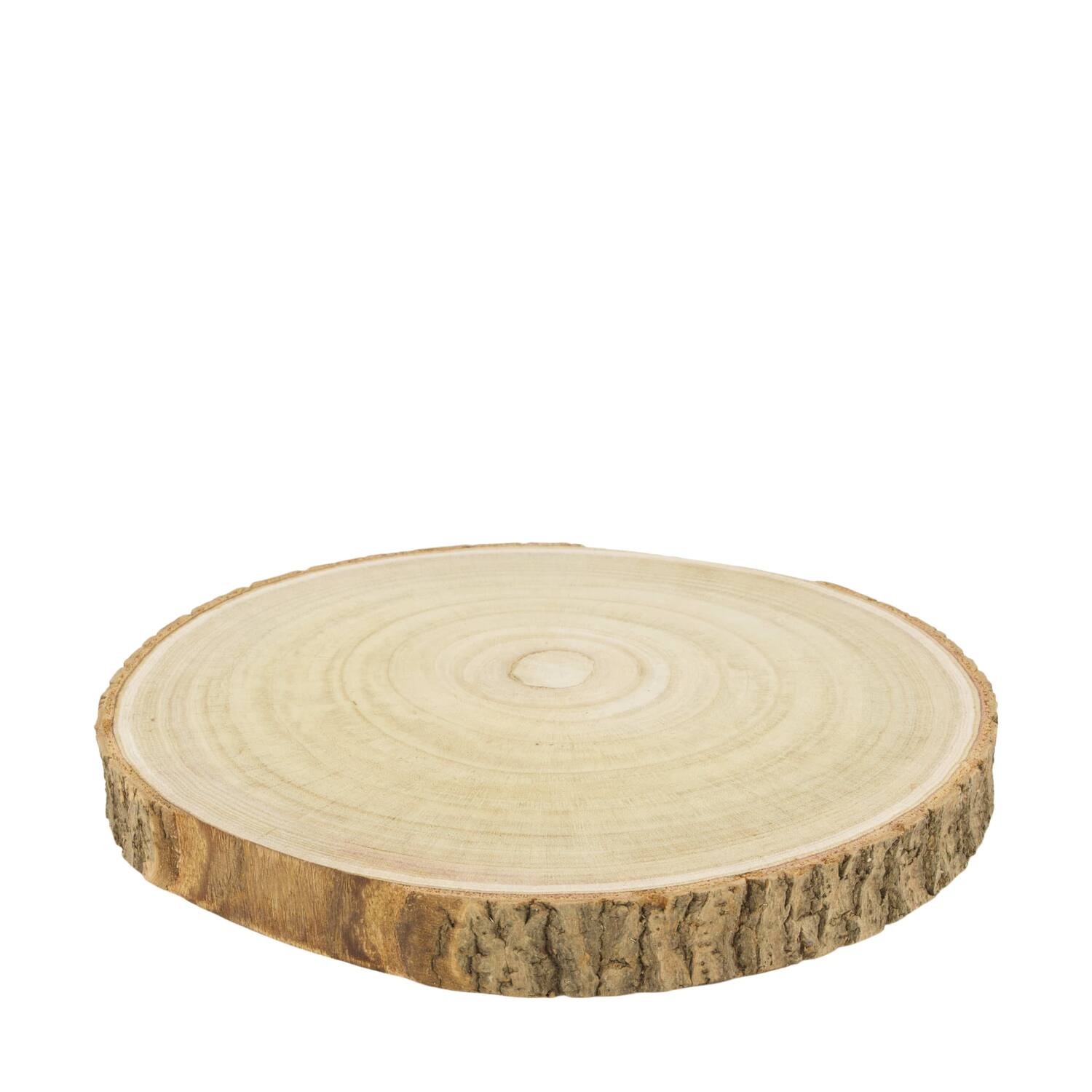 Slice round paulownia wood 30x30x3cm