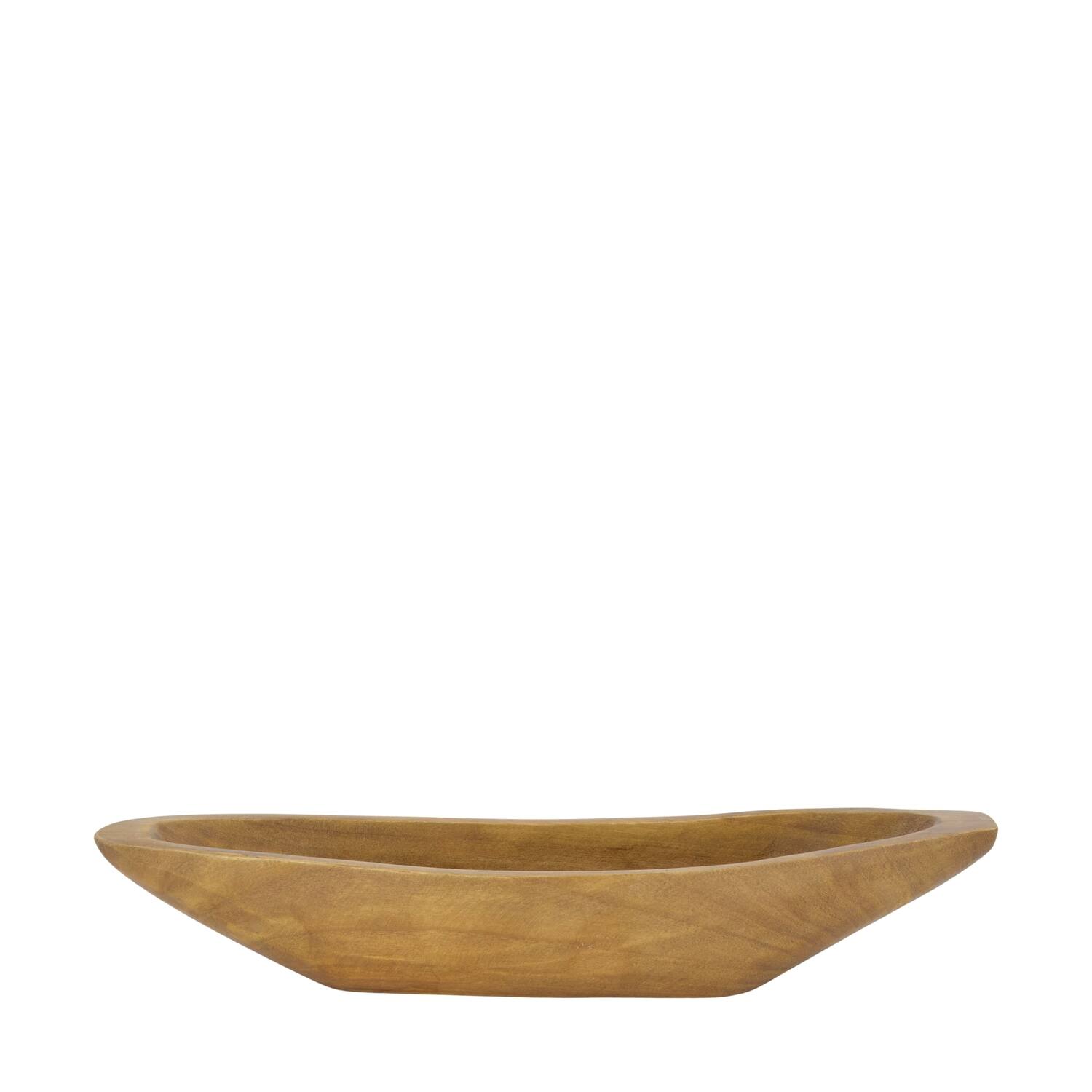 Bowl oval paulownia wood 58x14x9cm - Brown