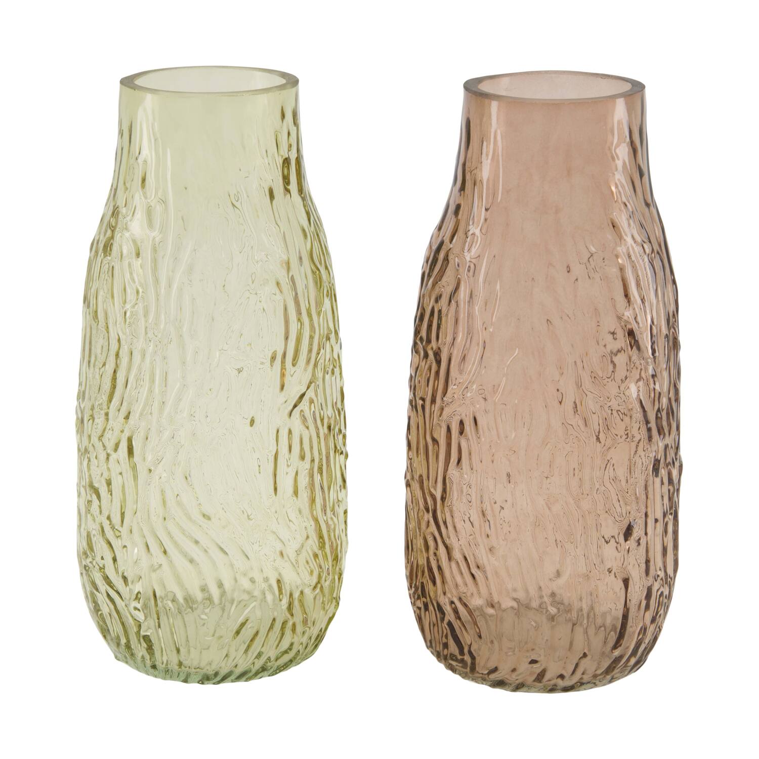 Vase glass 10x10x20cm C/2