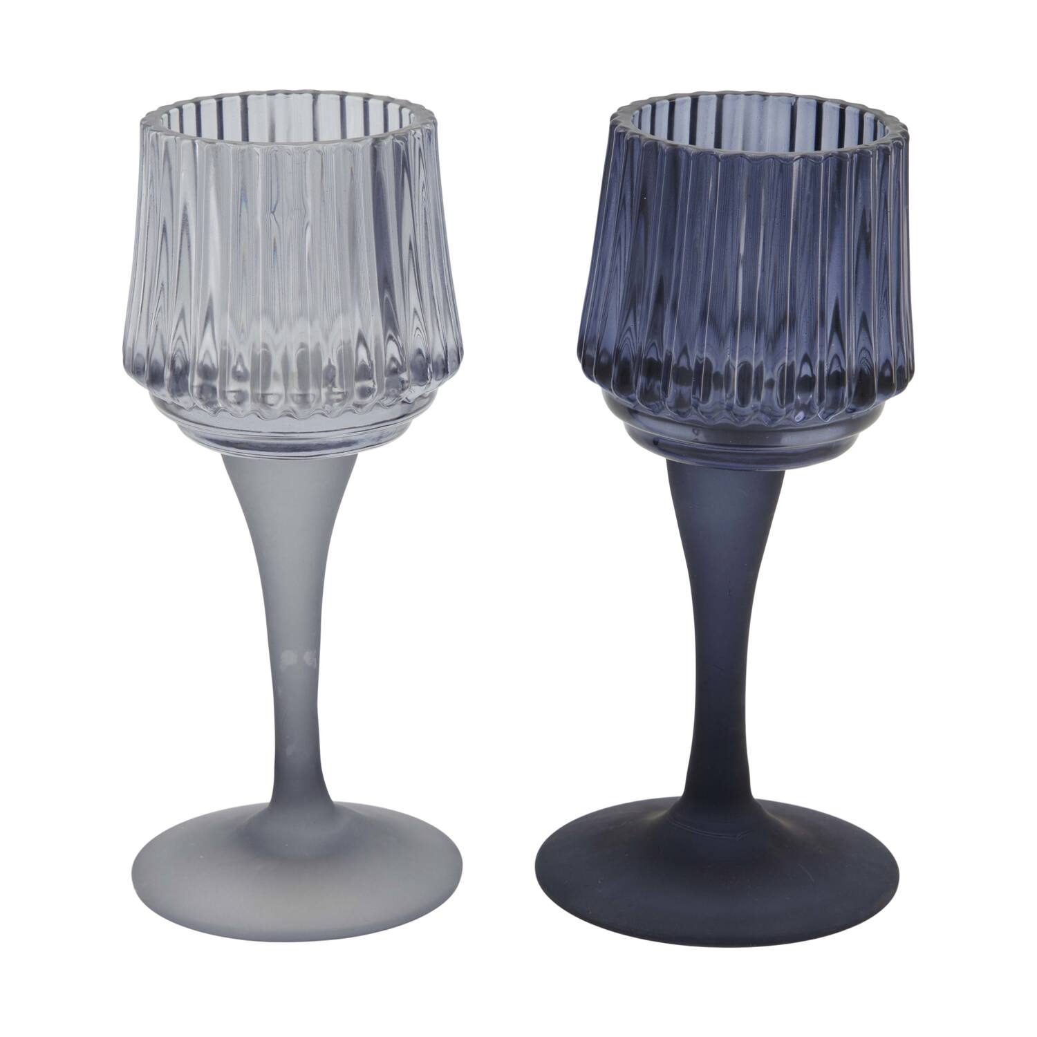 Tealight holder glass 7.5x7.5x17cm C/2