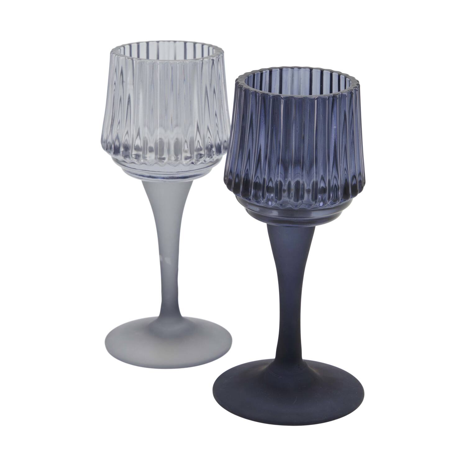 Tealight holder glass 7.5x7.5x17cm C/2