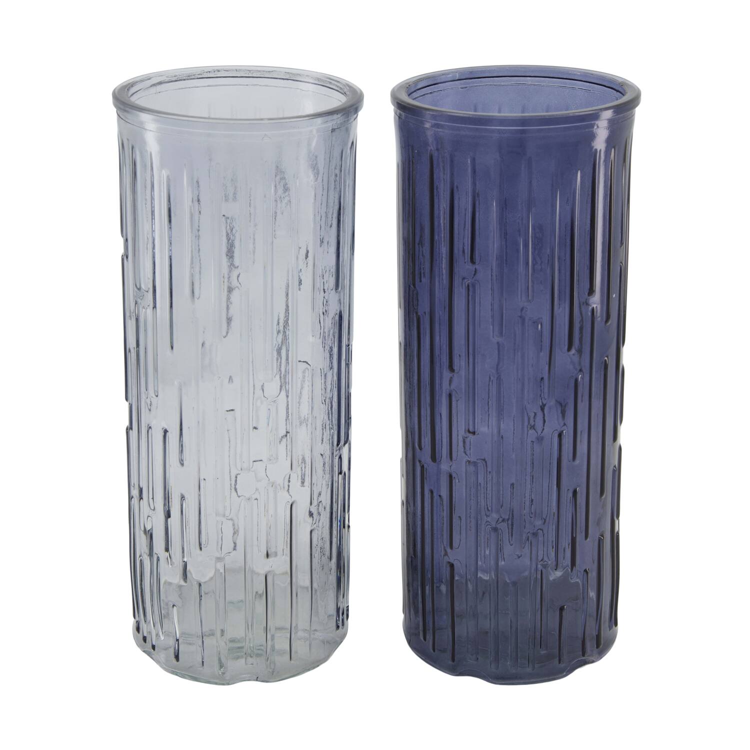 Vase glass 10x10x25cm C/2