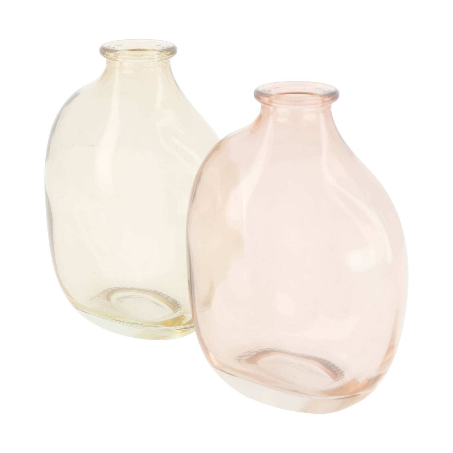 Vase glass 9x5.5x11cm C/2