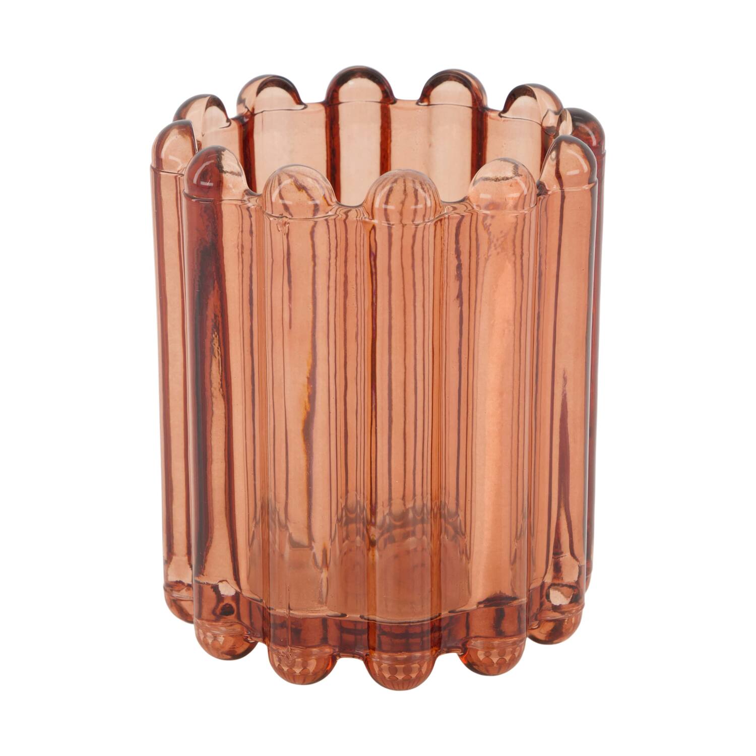 Tealight holder glass 9.5x9.5x11cm