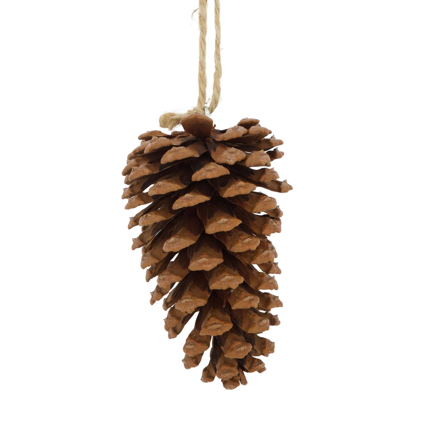 Hanger pinecone nature 9x9x13cm