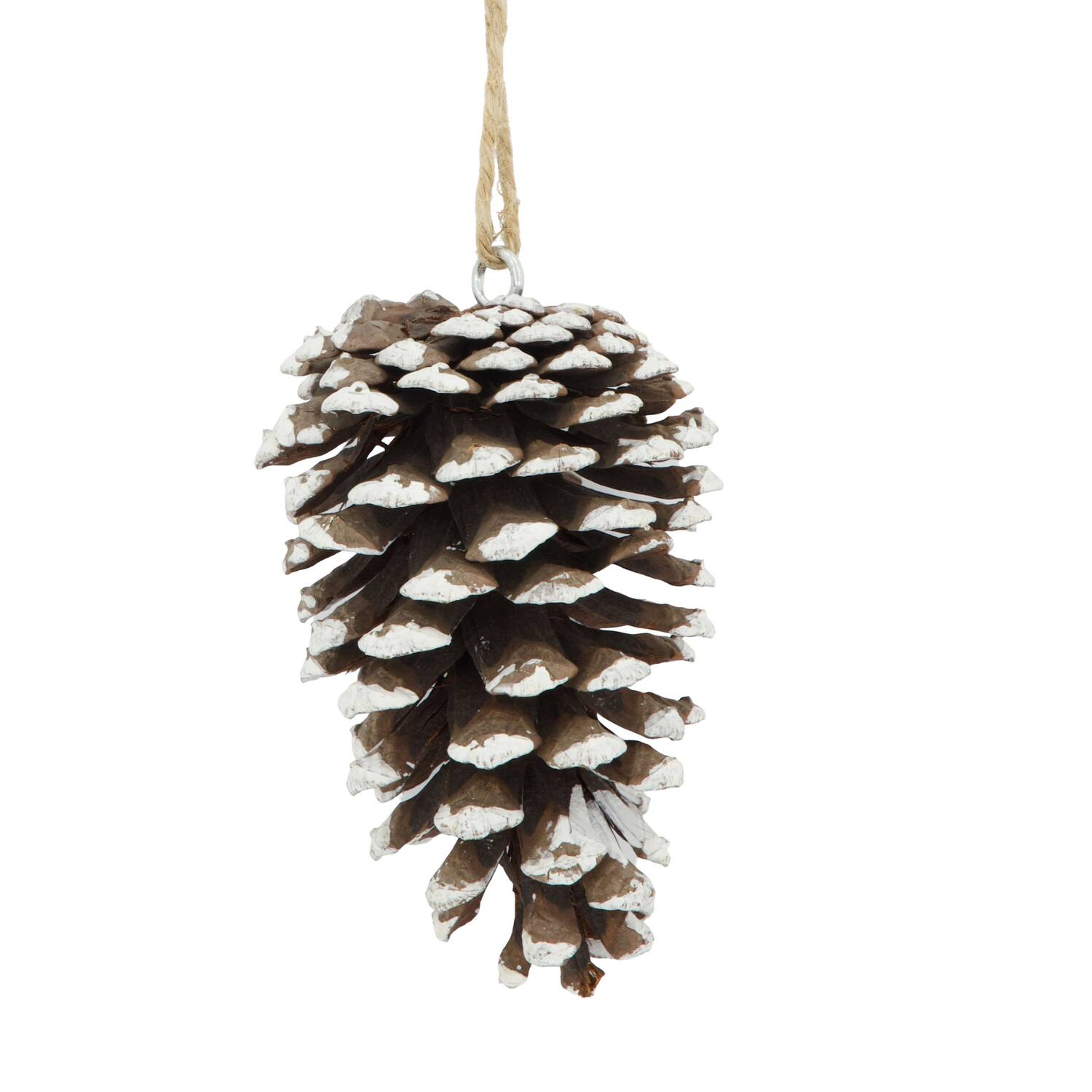 Hanger pinecone nature 9x9x13cm