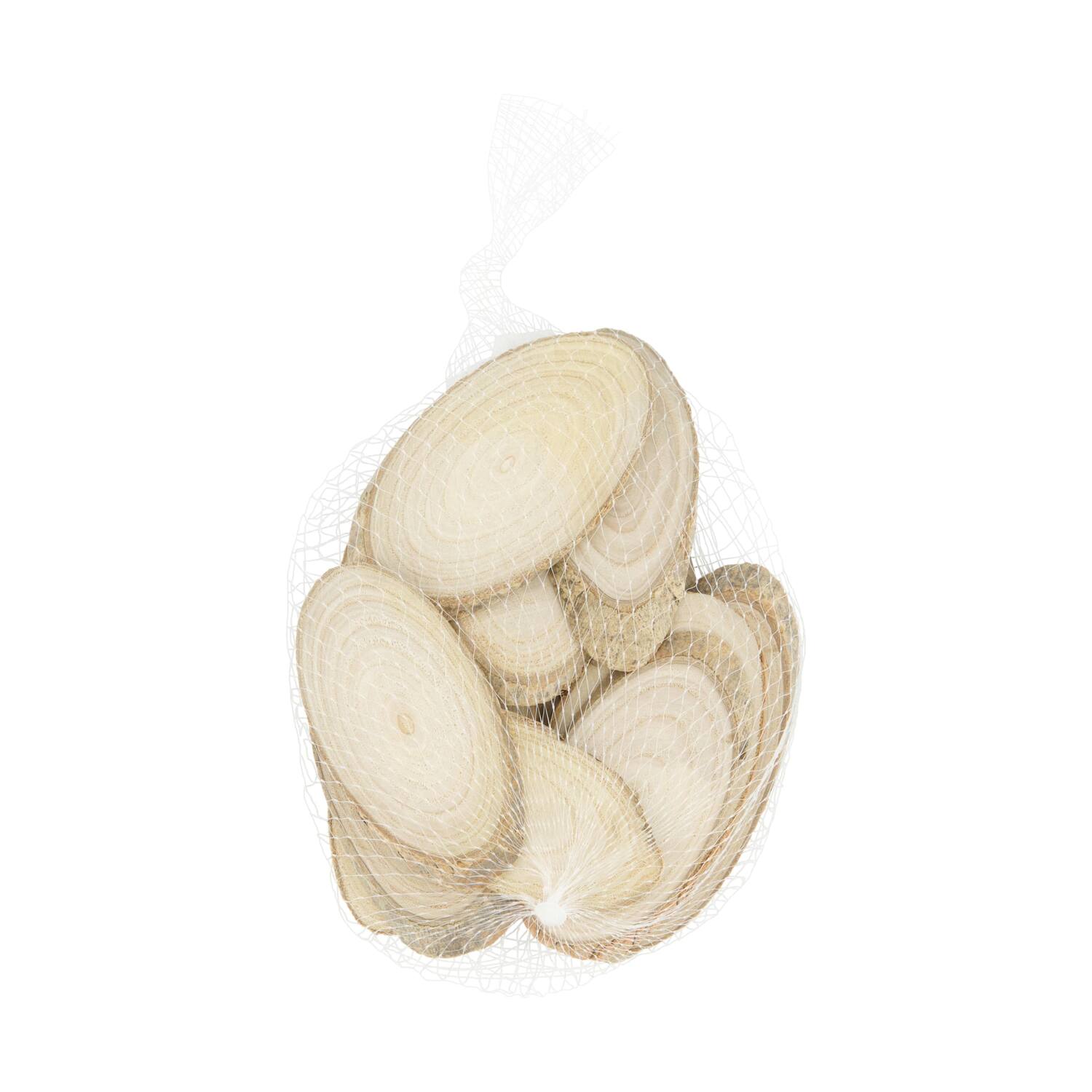 Slice 200gr birch 12x12x5cm - Natural