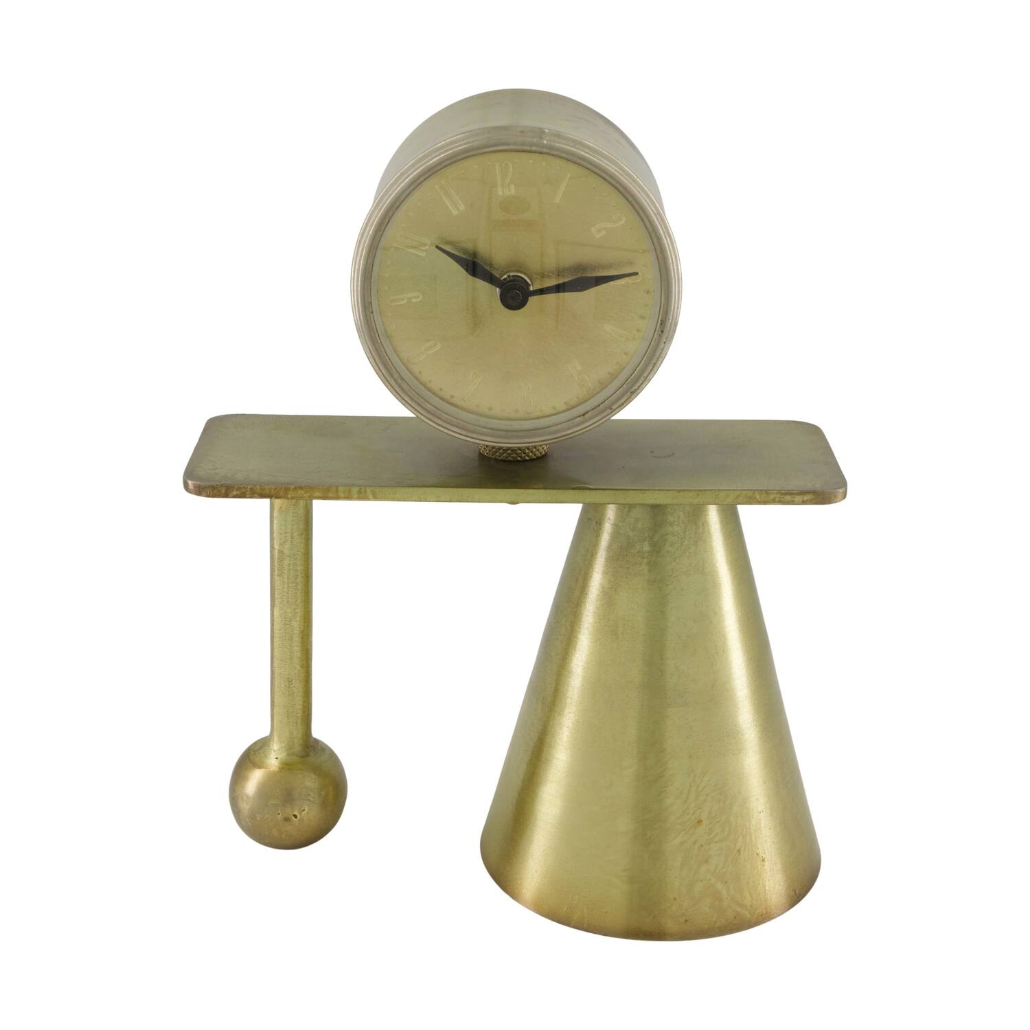 Clock round metal 23x13x29cm
