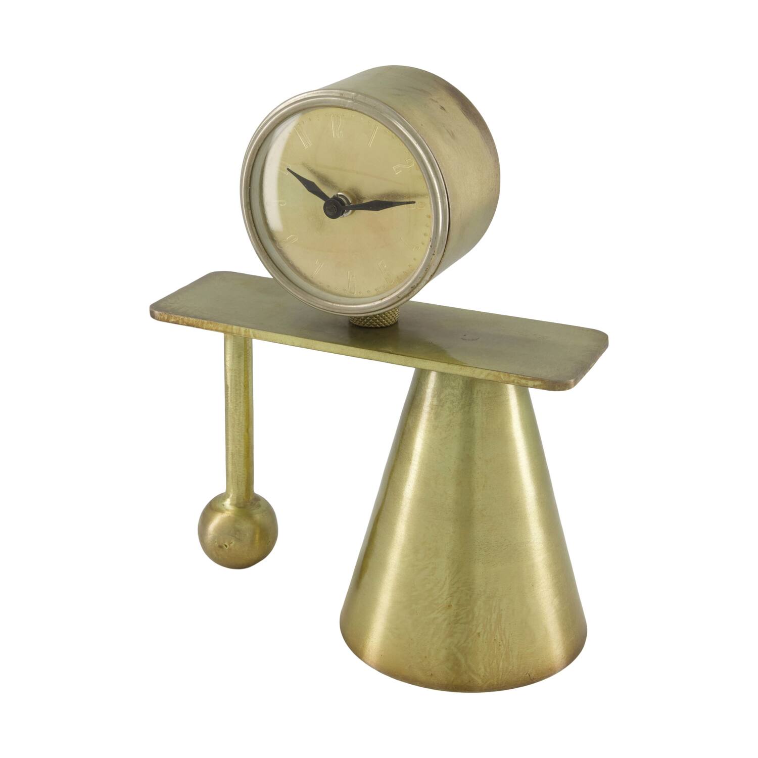 Clock round metal 23x13x29cm
