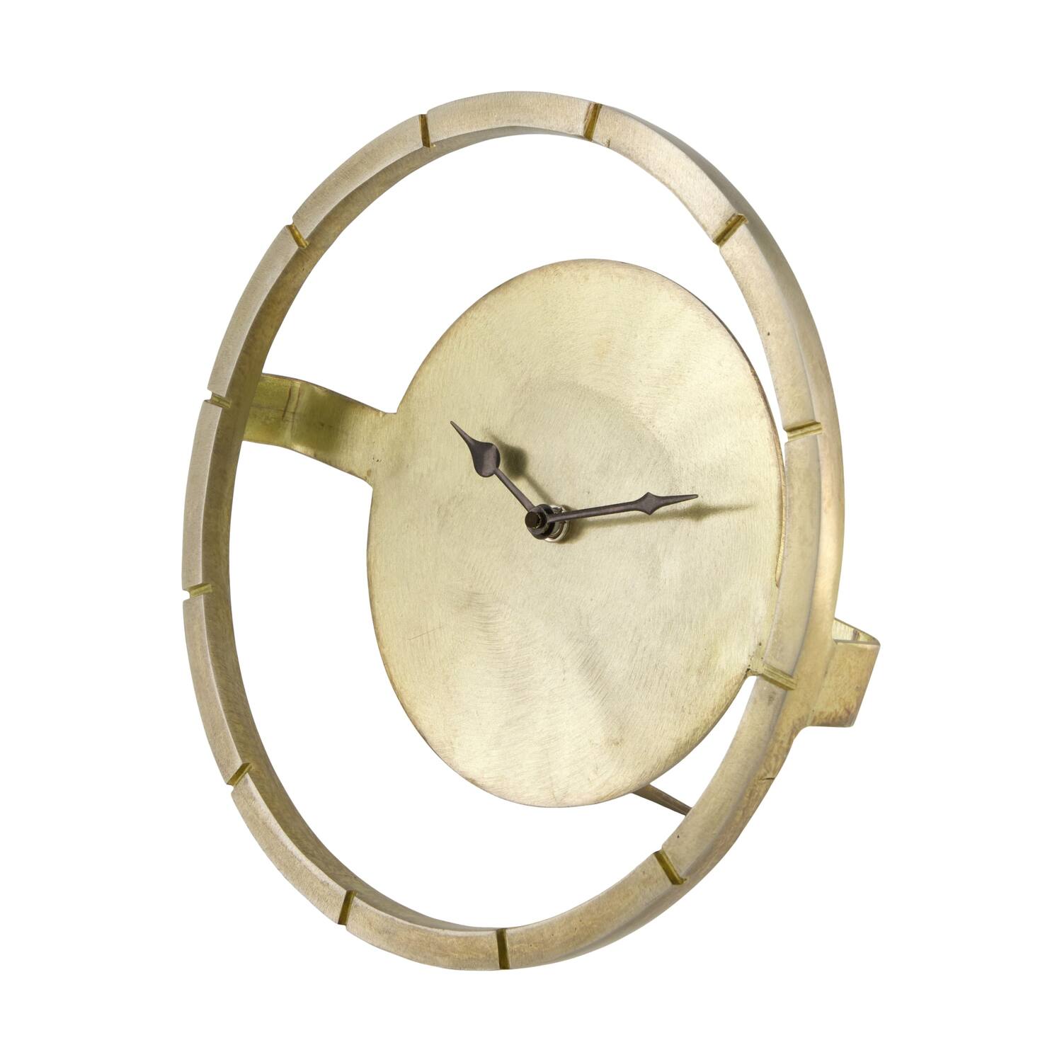 Clock round metal 26x13x26cm