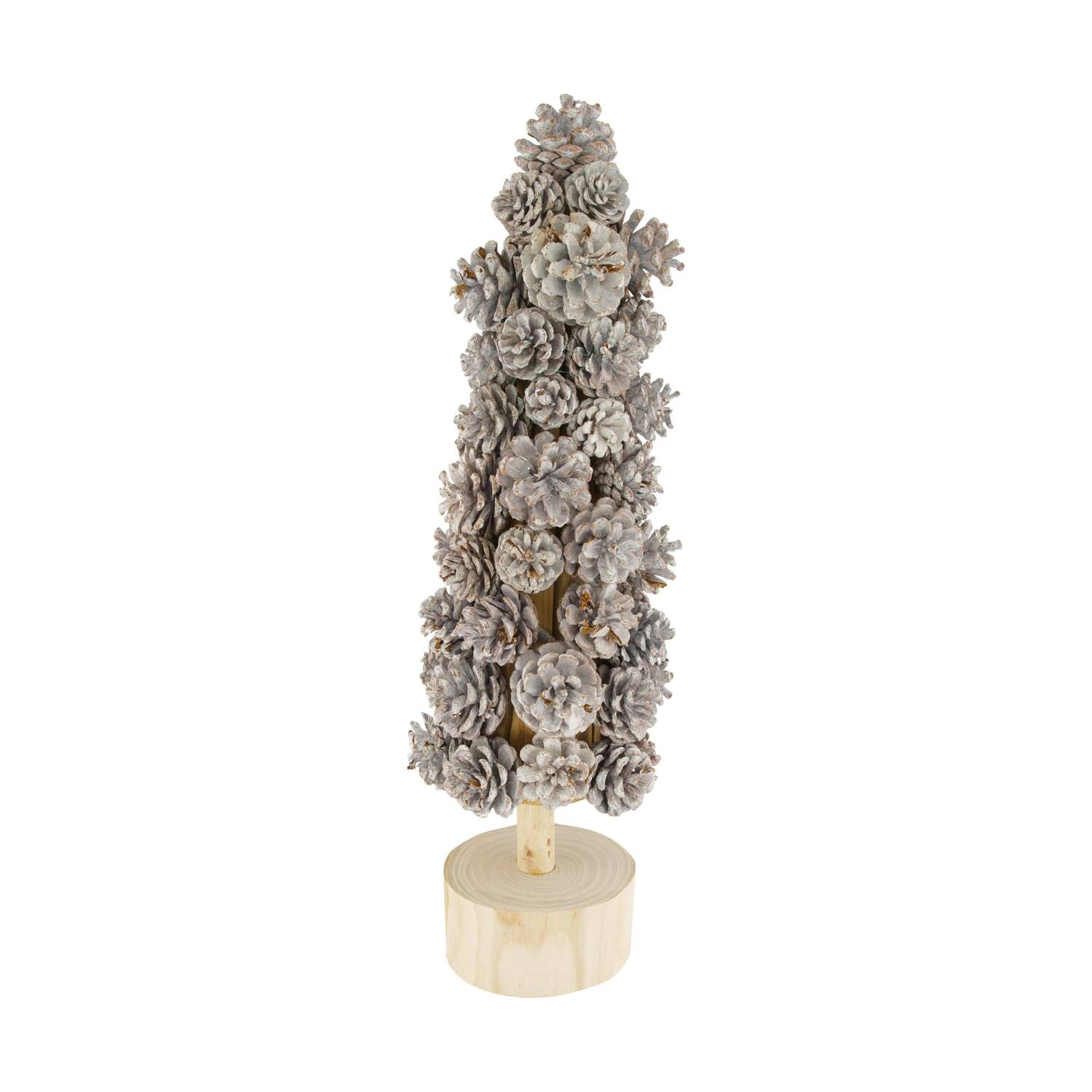 Statue tree pinecone 14x14x54cm