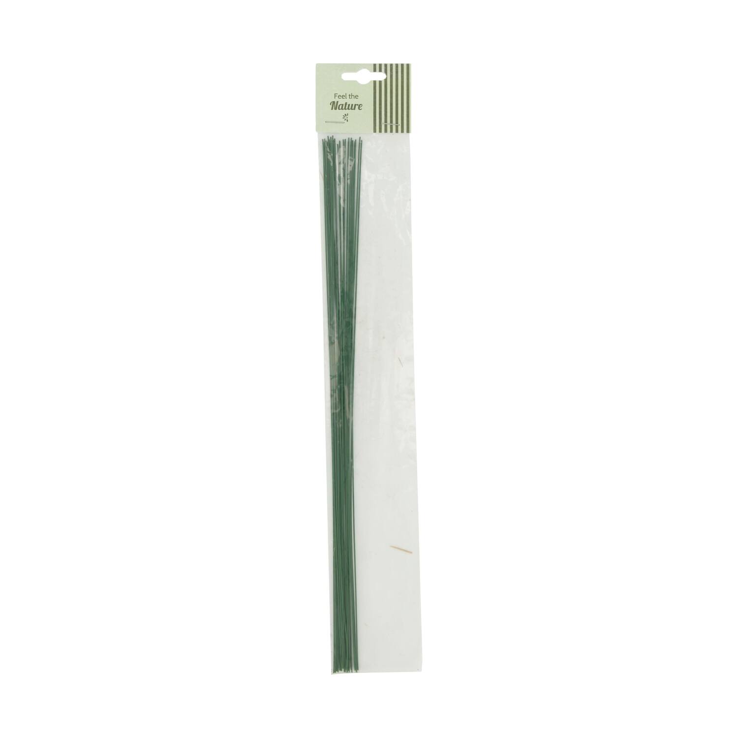 Wire metal 0.09x0.09x35cm 20pc - Green