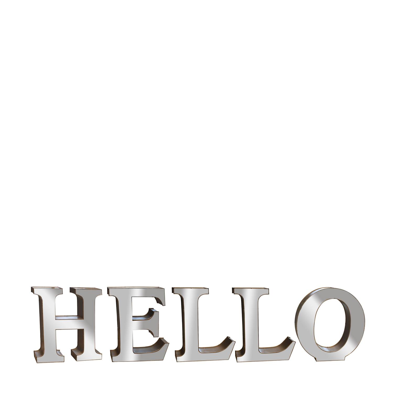Sign HELLO metal 355.5x12.5x78cm