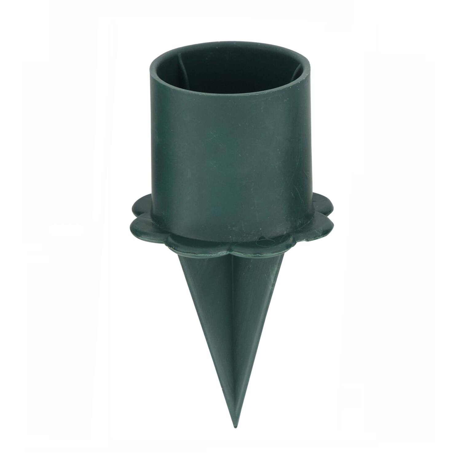 Candle holder plastic 2.2x2.2x6.5cm 4pc - Natural
