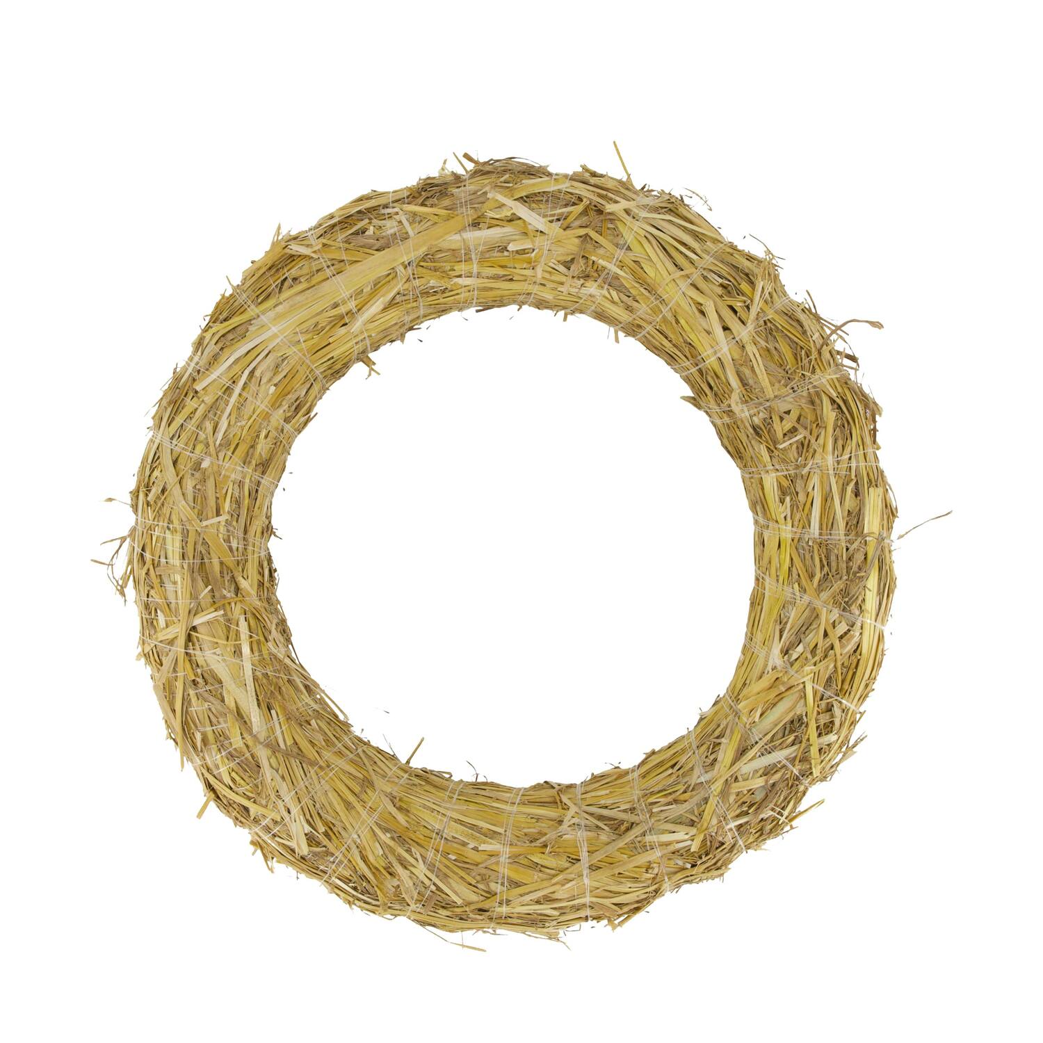 Wreath straw 35x35x5cm