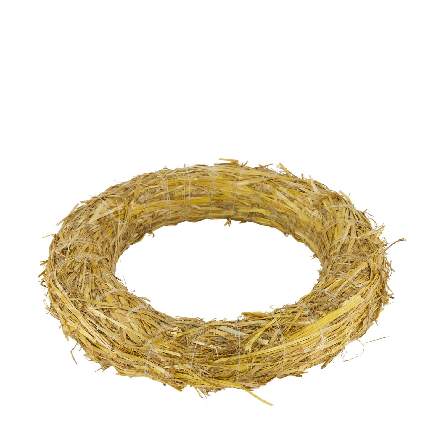 Wreath straw 35x35x5cm