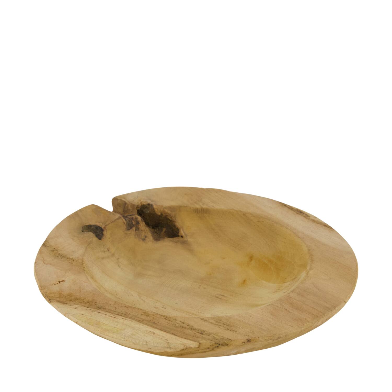 Bowl round teak wood 28x28x4cm - Natural