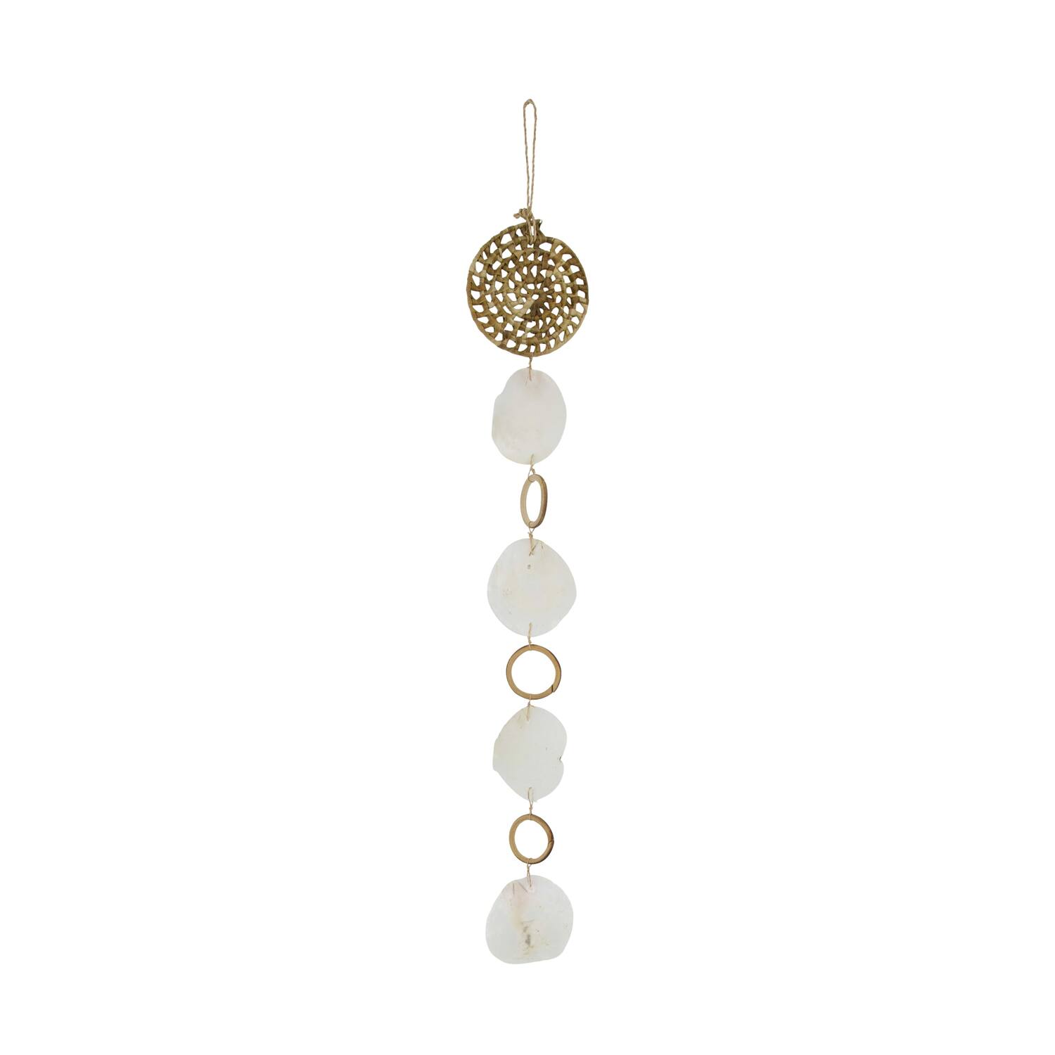 Garland rattan and capiz 12x2x70cm - Natural