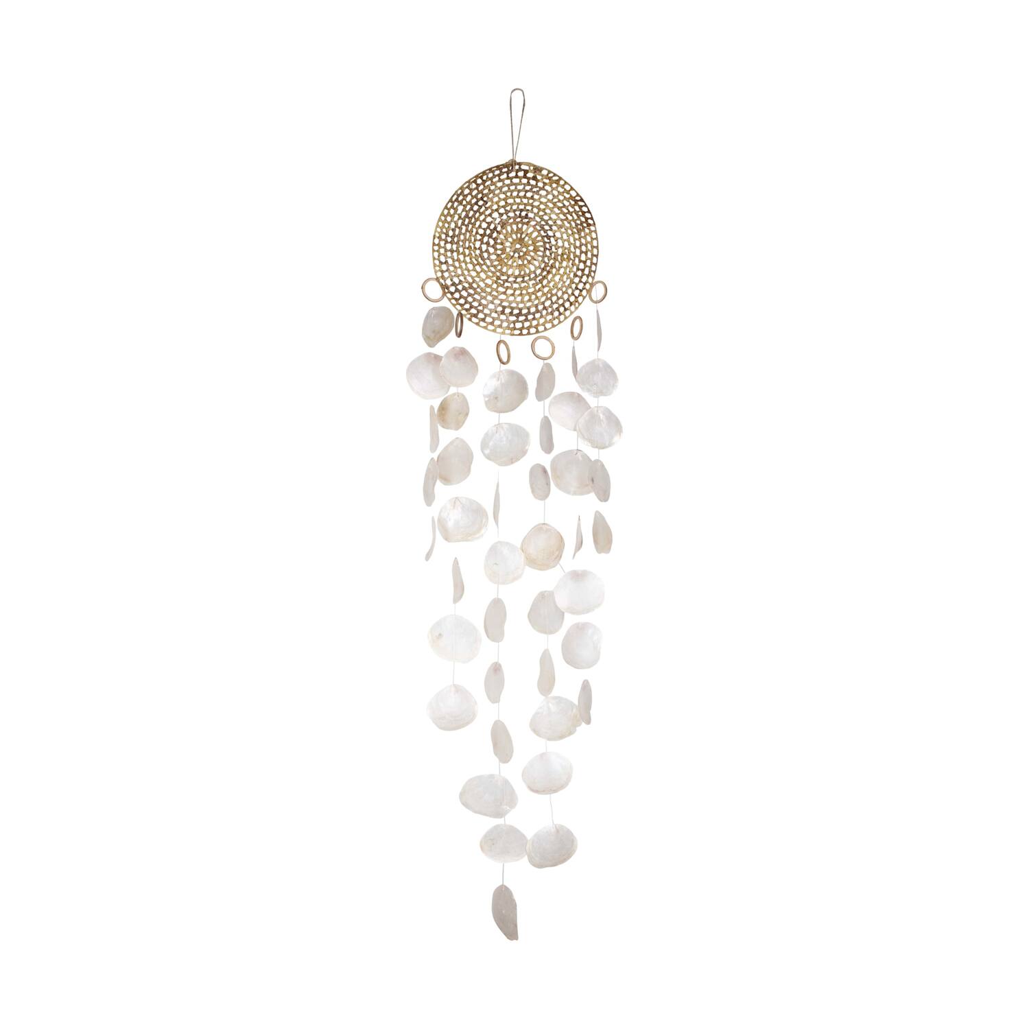 Hanger rattan and capiz 36x5x150cm