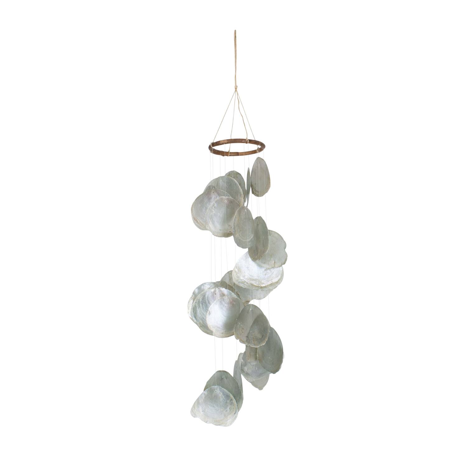 Mobile capiz 10x10x57cm - Green